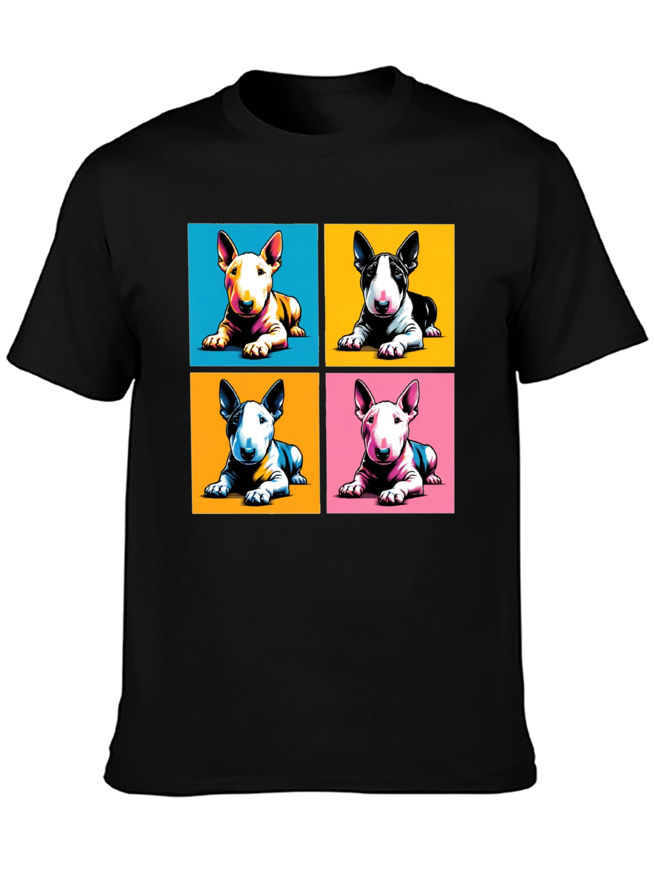 Pop Art Bull Terrier T-Shirt - Modern Graphic Tee