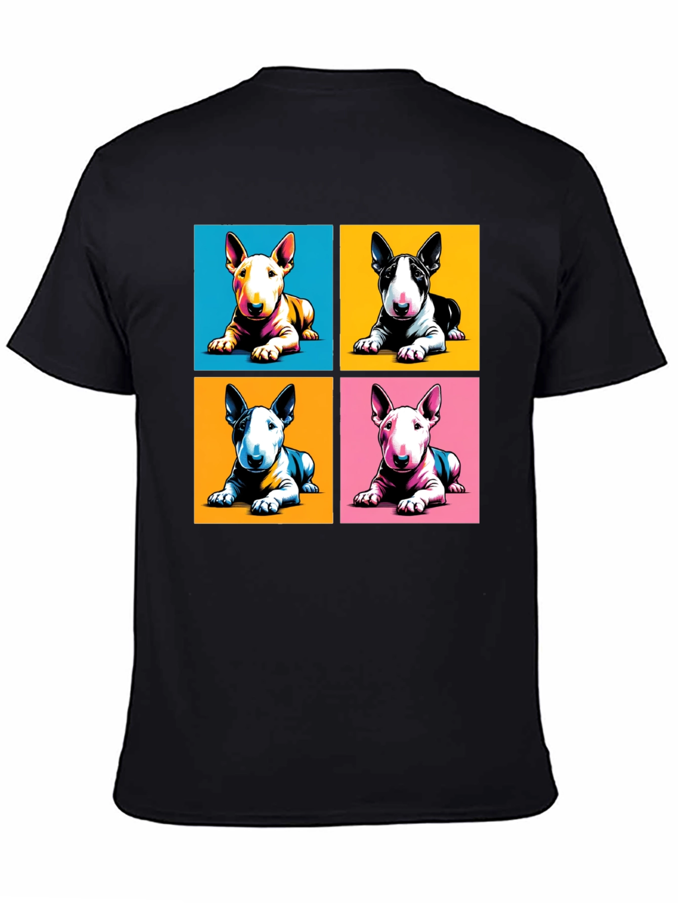 Pop Art Bull Terrier T-Shirt - Modern Graphic Tee