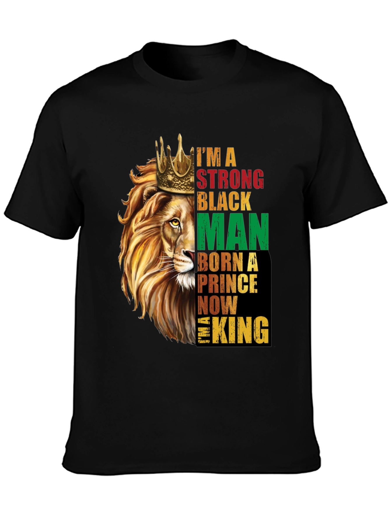 Strong Black Man Lion King T-Shirt