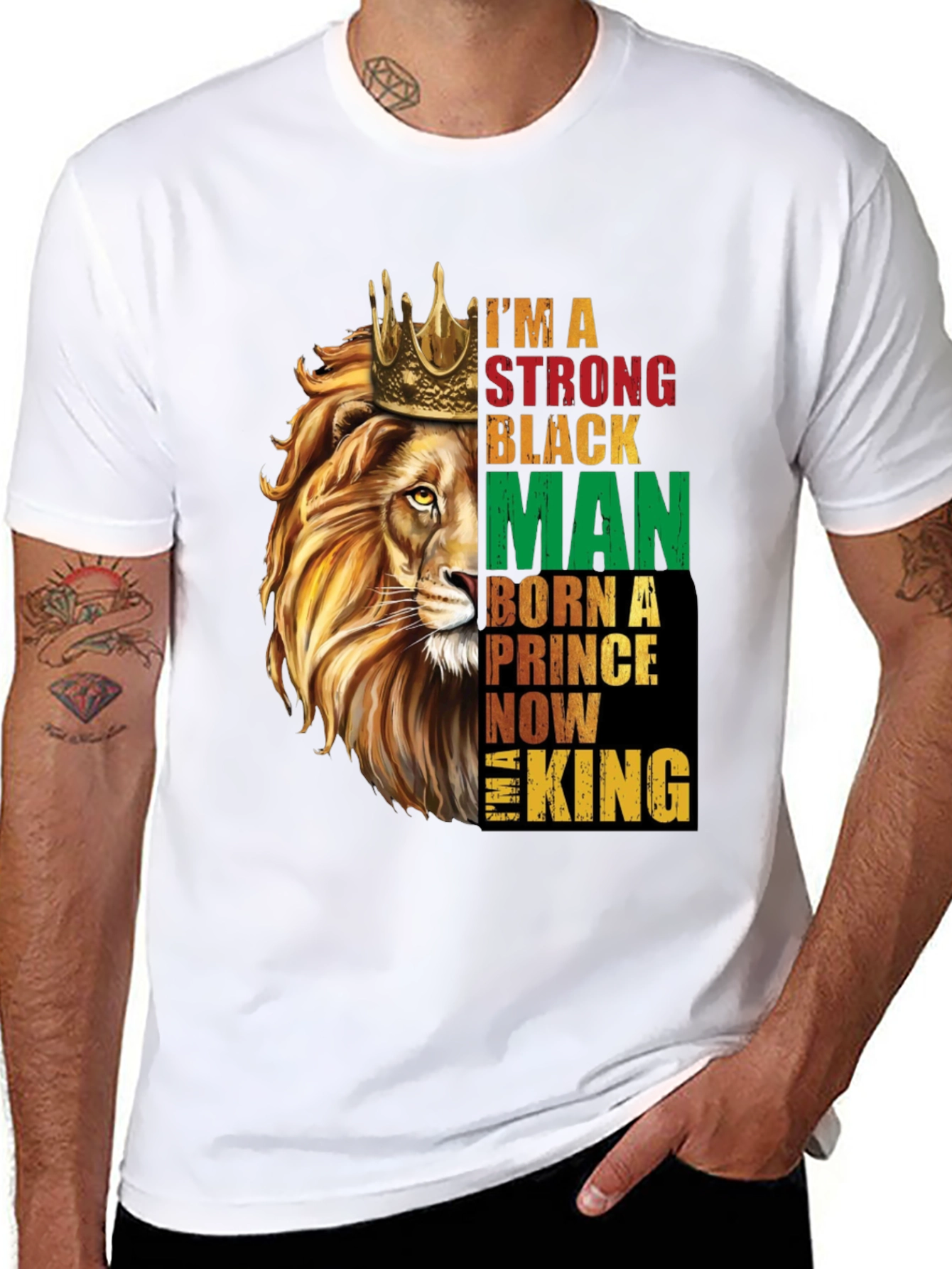 Strong Black Man Lion King T-Shirt