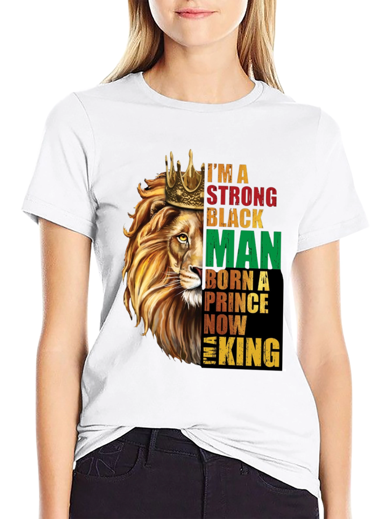 Strong Black Man Lion King T-Shirt