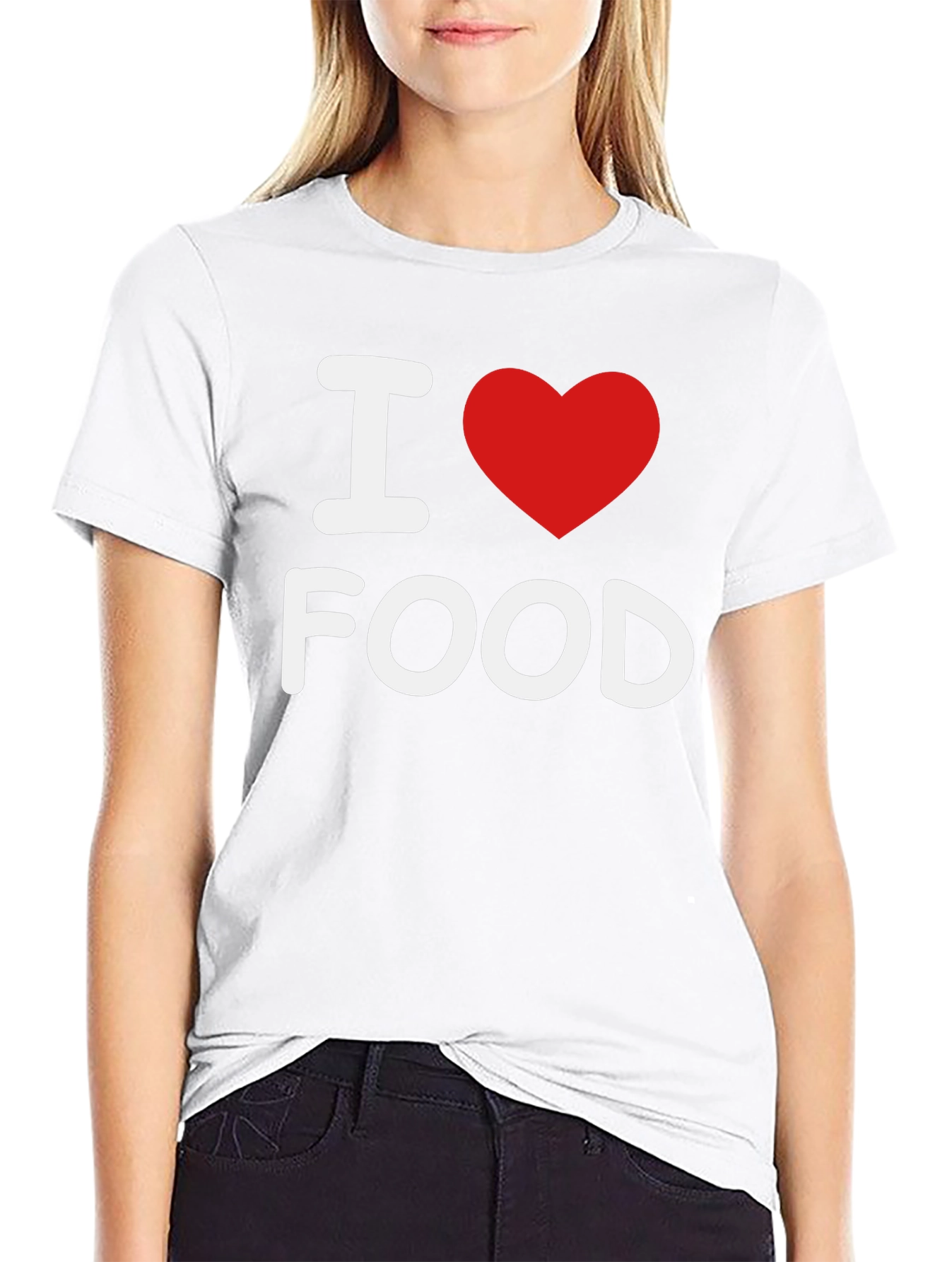 I Heart Food Black T-Shirt