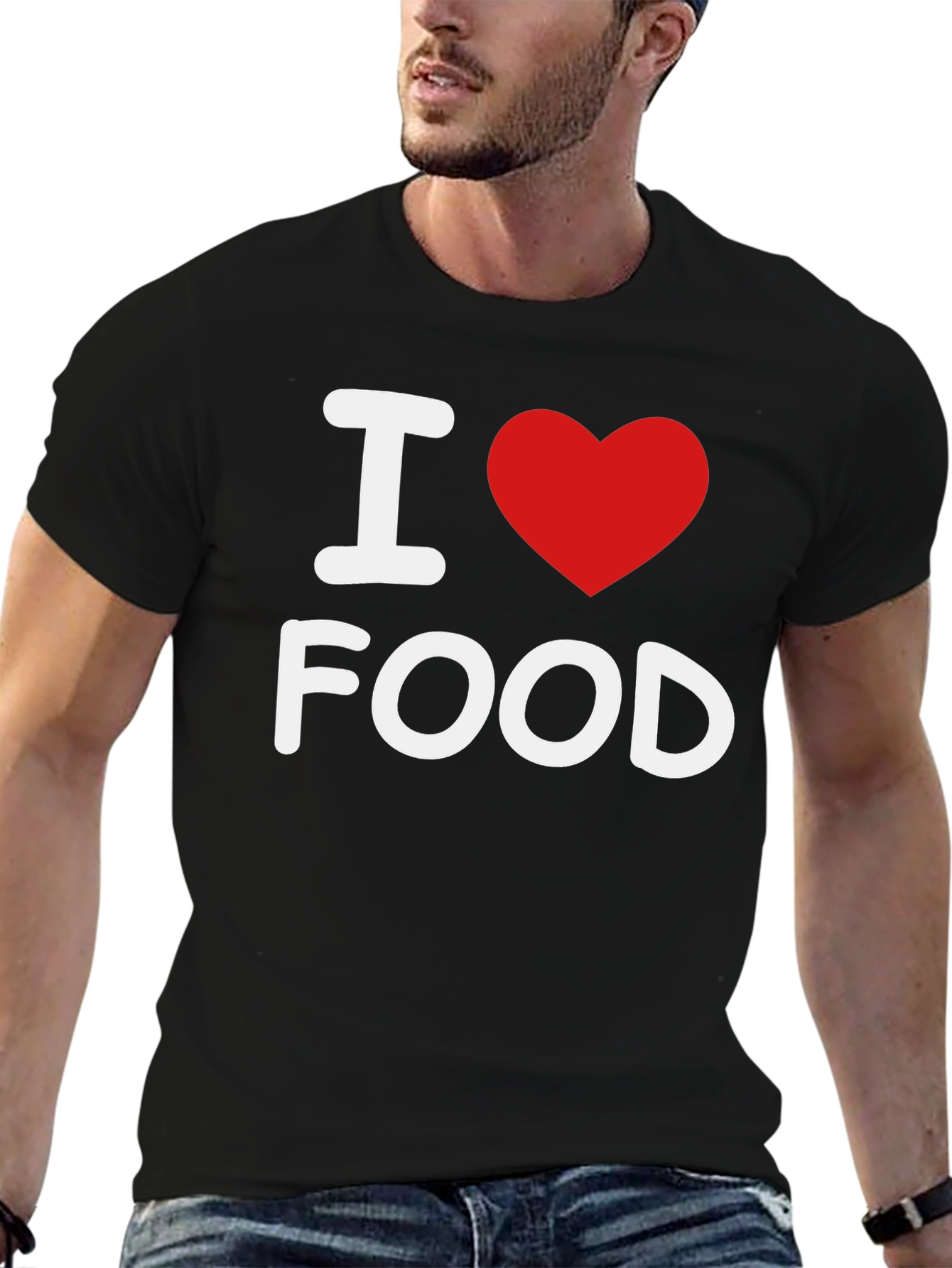 I Heart Food Black T-Shirt
