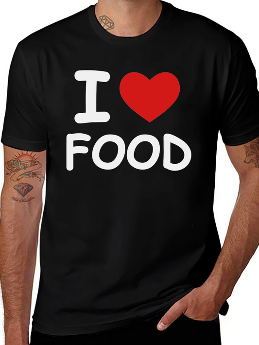 I Heart Food Black T-Shirt