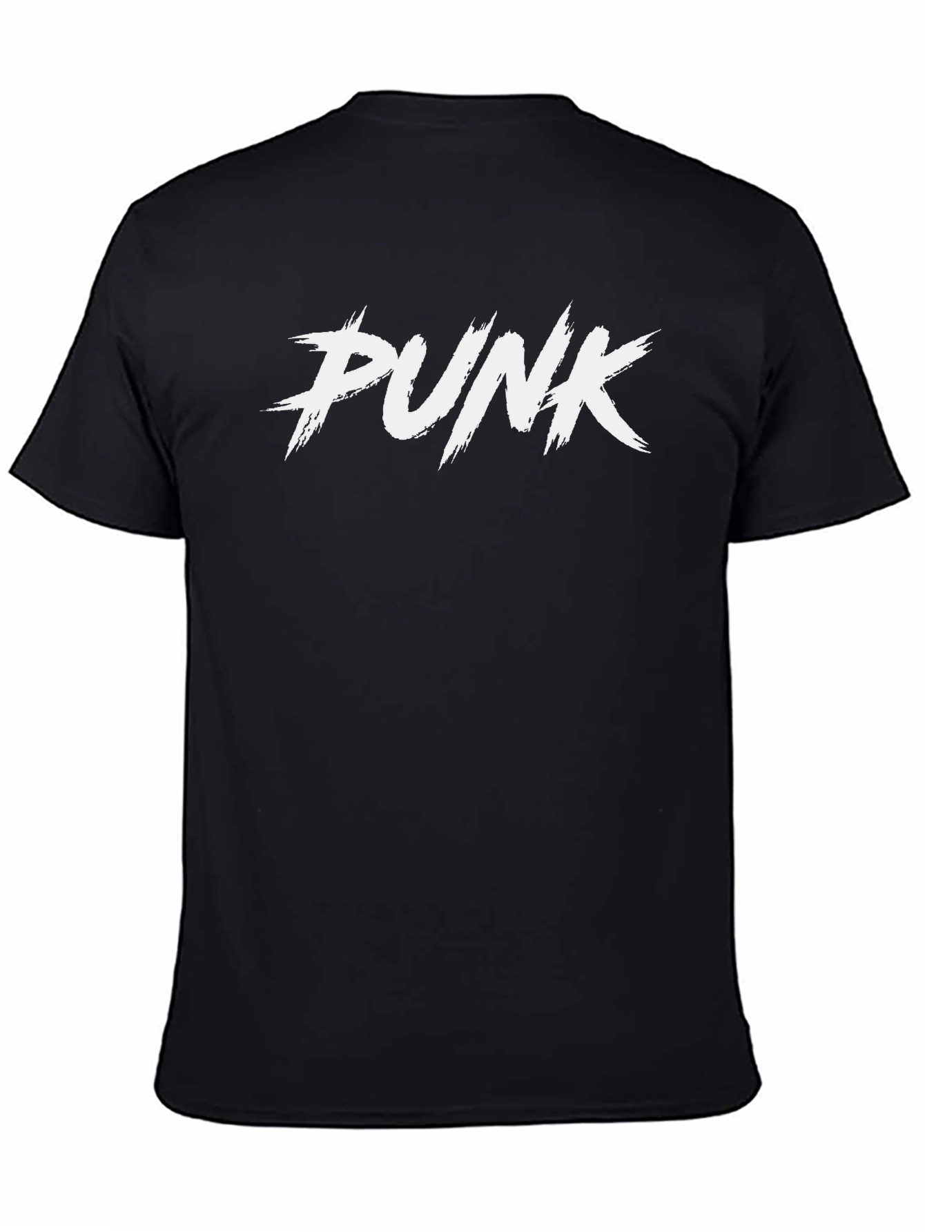 Punk Graphic Tee - Edgy Style Black T-Shirt