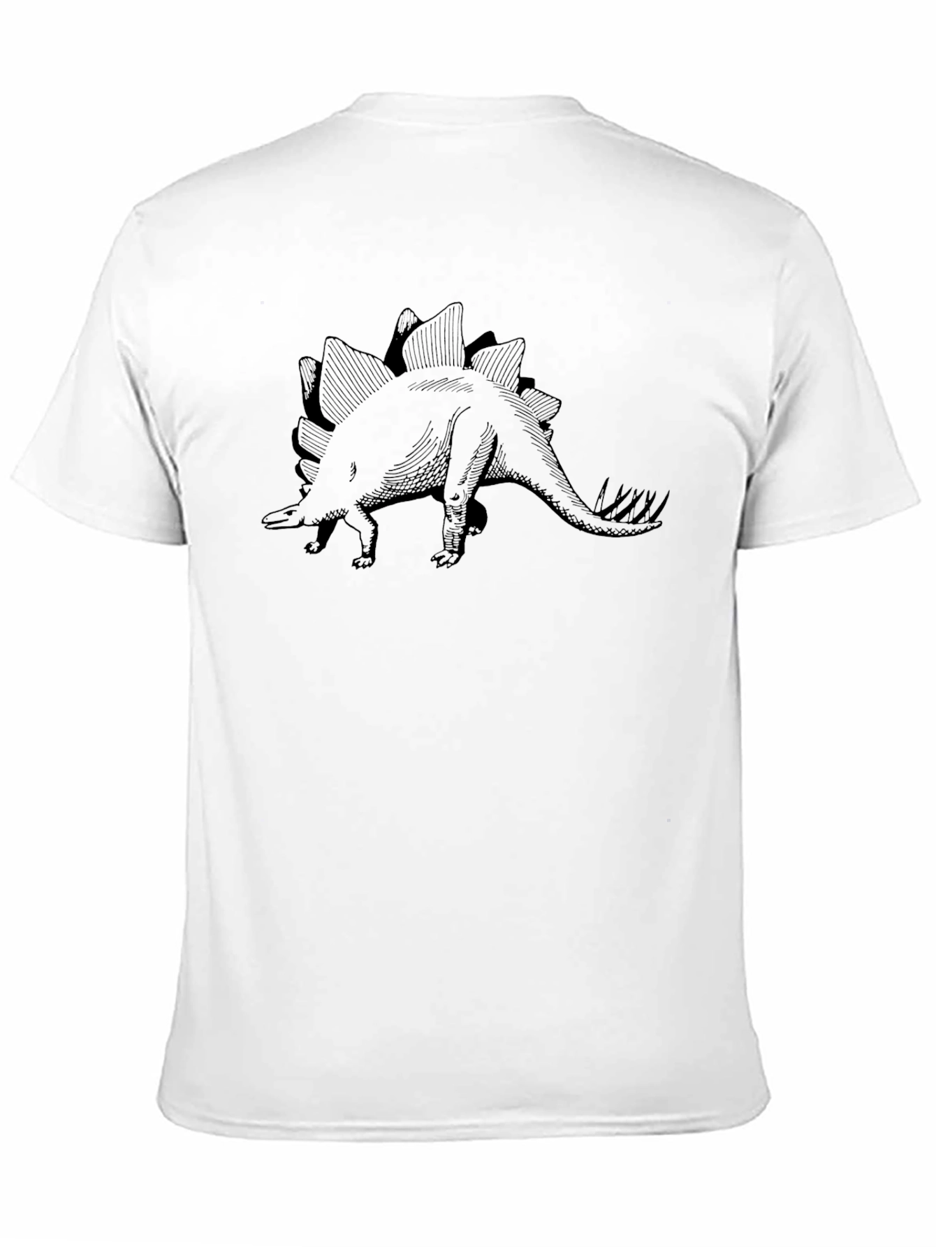 Stegosaurus Graphic Tee - Classic Black T-Shirt