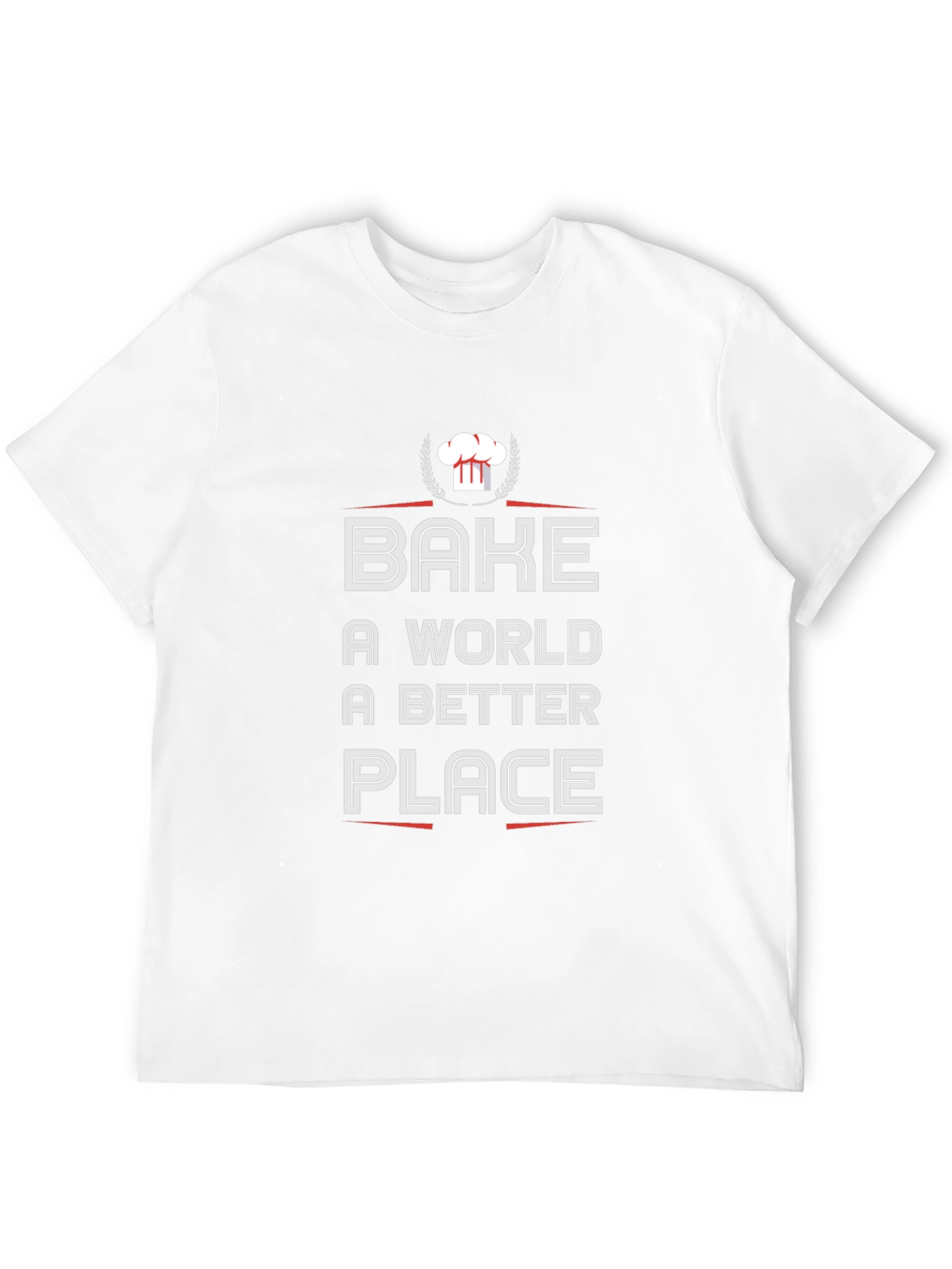 Bake a World Better Place Black T-Shirt