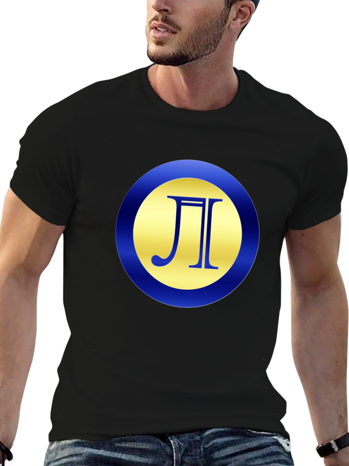 Unique Symbol Graphic Tee - Black
