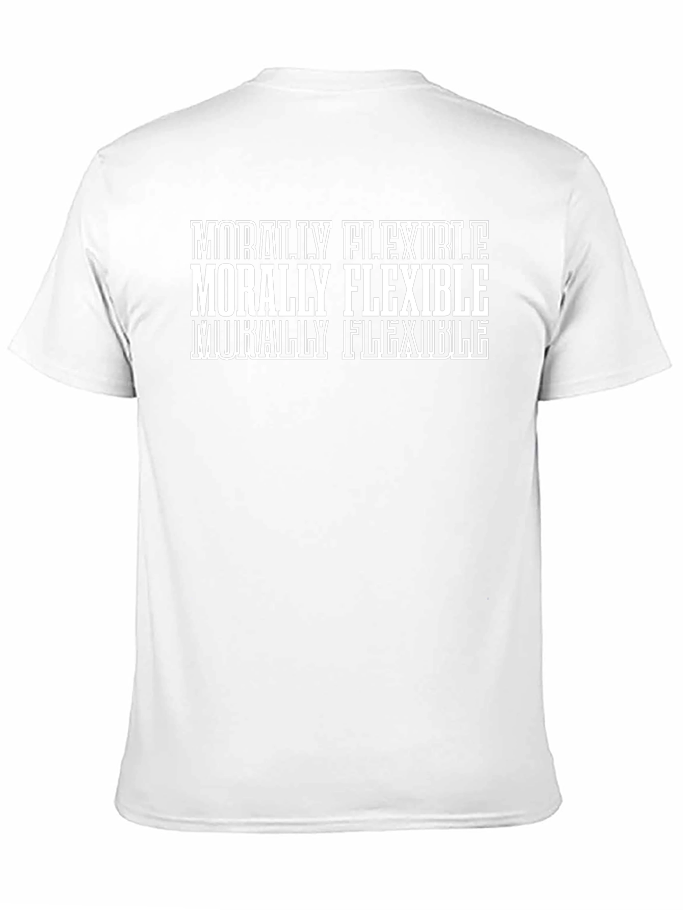 Morally Flexible Graphic Tee - Black Cotton T-Shirt