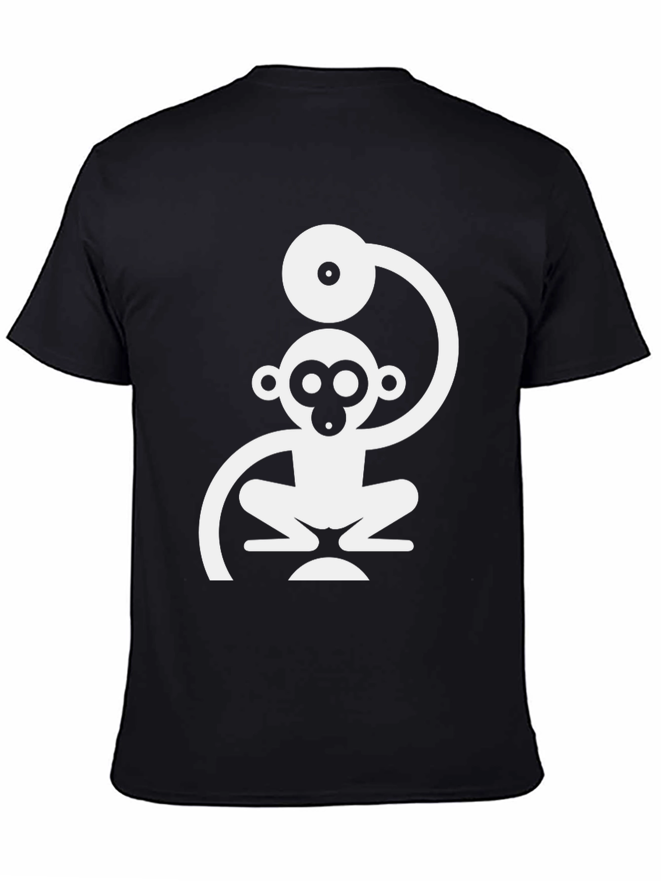 Monkey DJ Graphic Tee - Cool Black T-Shirt