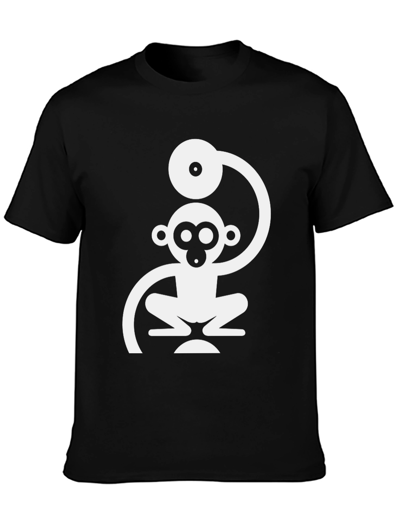 Monkey DJ Graphic Tee - Cool Black T-Shirt