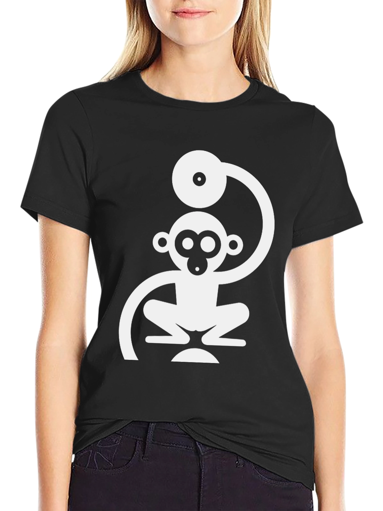 Monkey DJ Graphic Tee - Cool Black T-Shirt