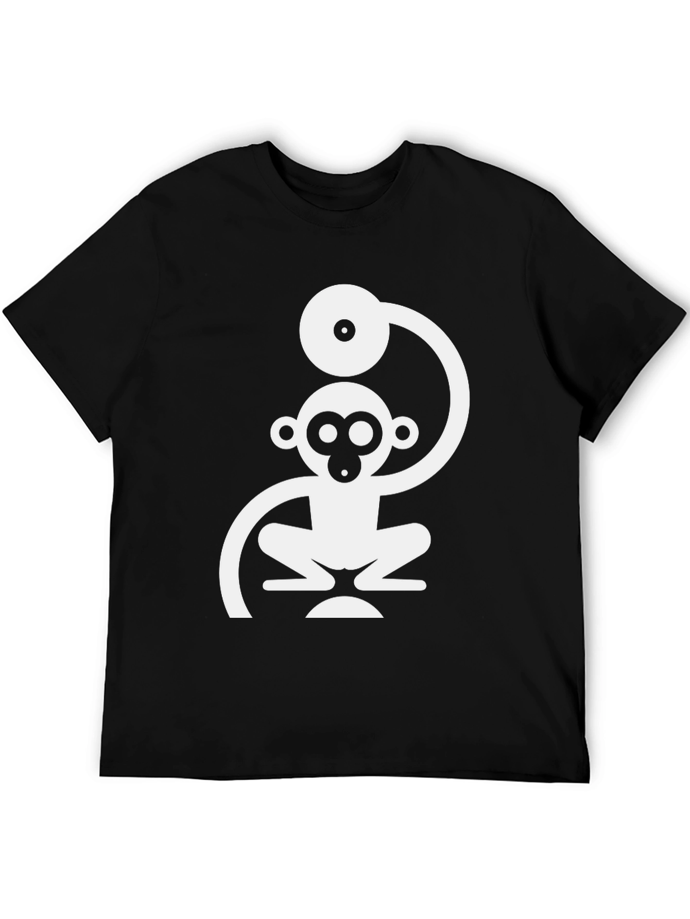 Monkey DJ Graphic Tee - Cool Black T-Shirt