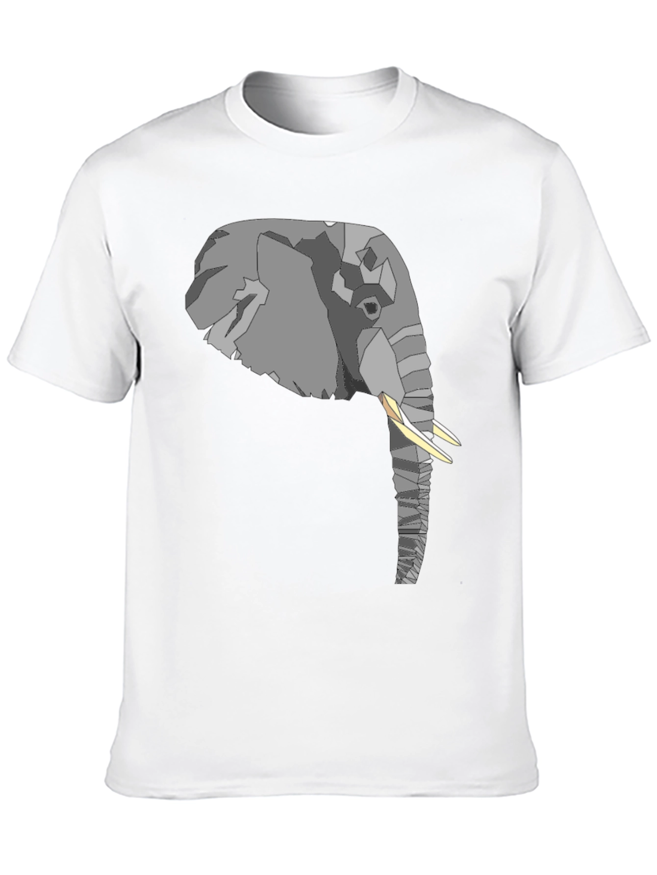 Elephant Graphic T-Shirt - Stylish Mens Black Tee
