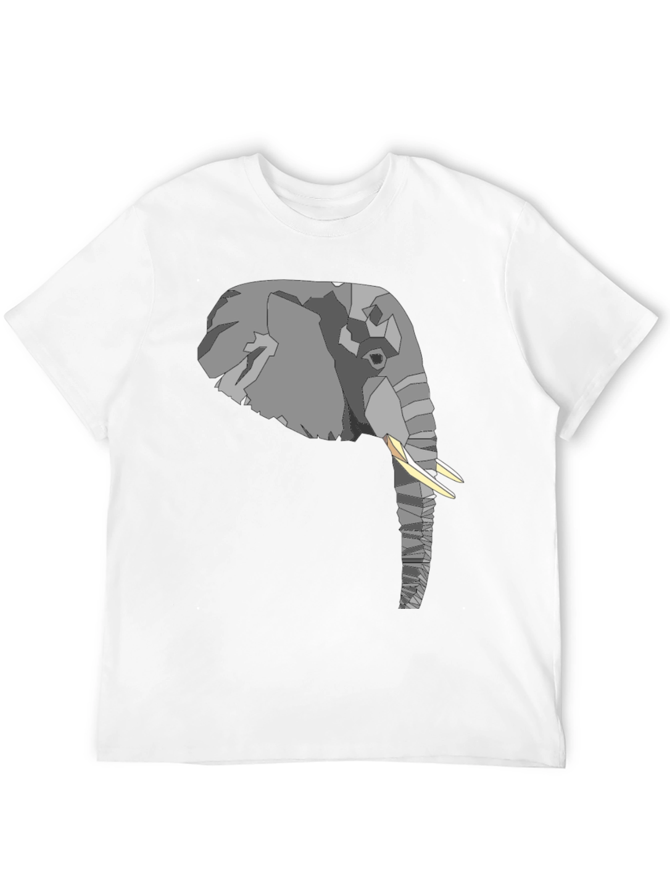 Elephant Graphic T-Shirt - Stylish Mens Black Tee