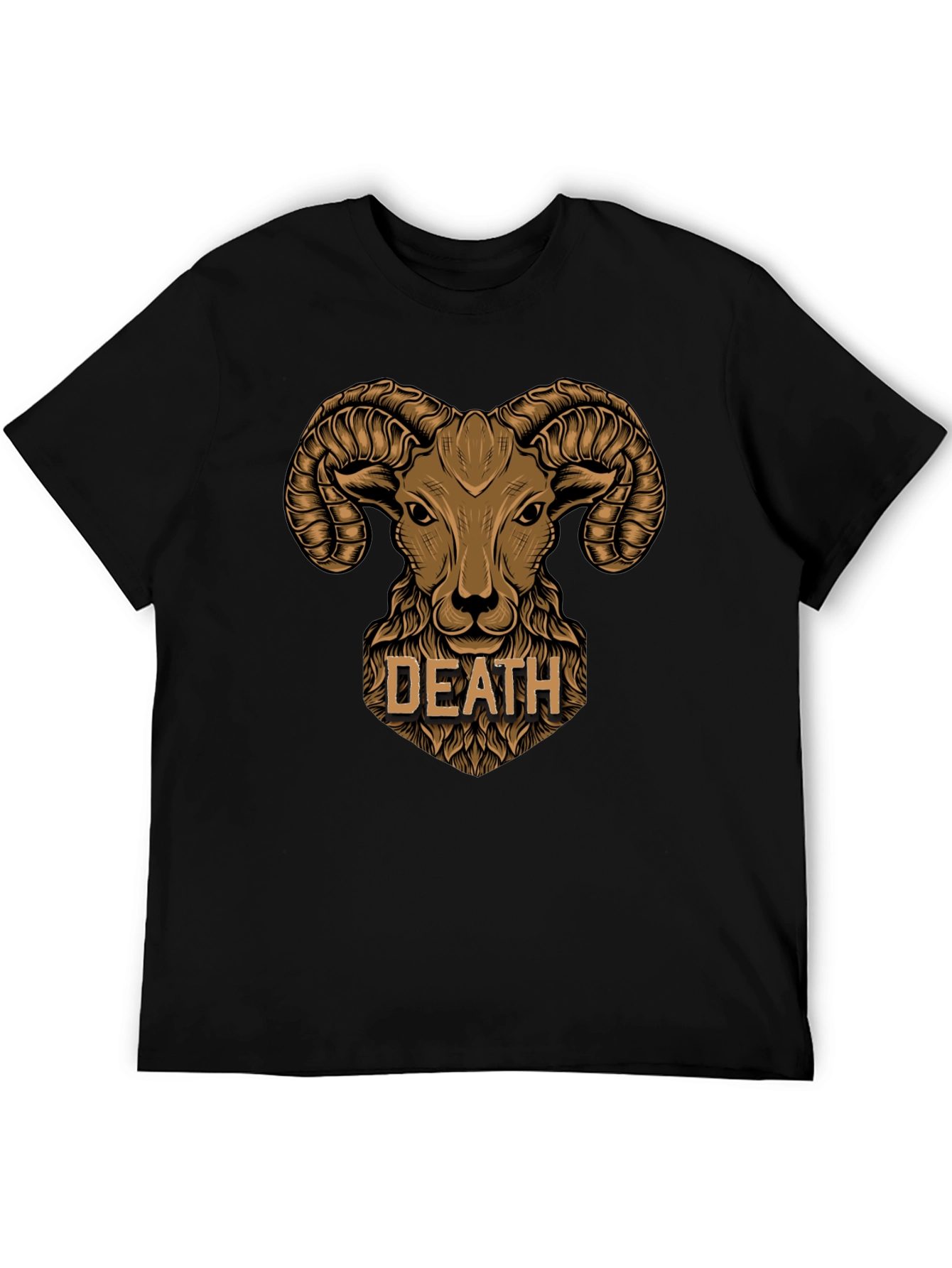 Death Ram Graphic T-Shirt - Black Cotton Tee