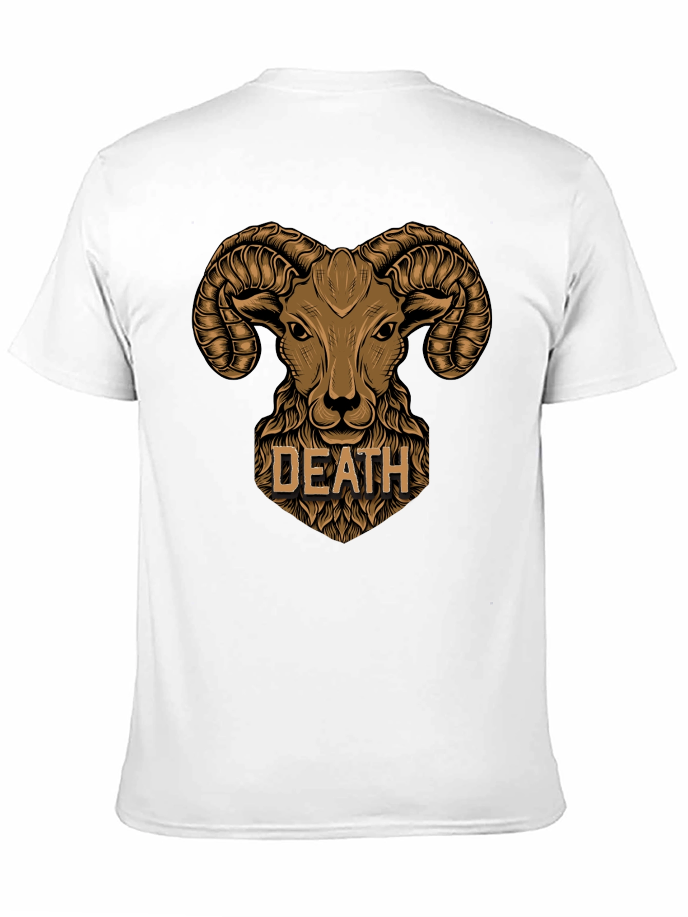 Death Ram Graphic T-Shirt - Black Cotton Tee