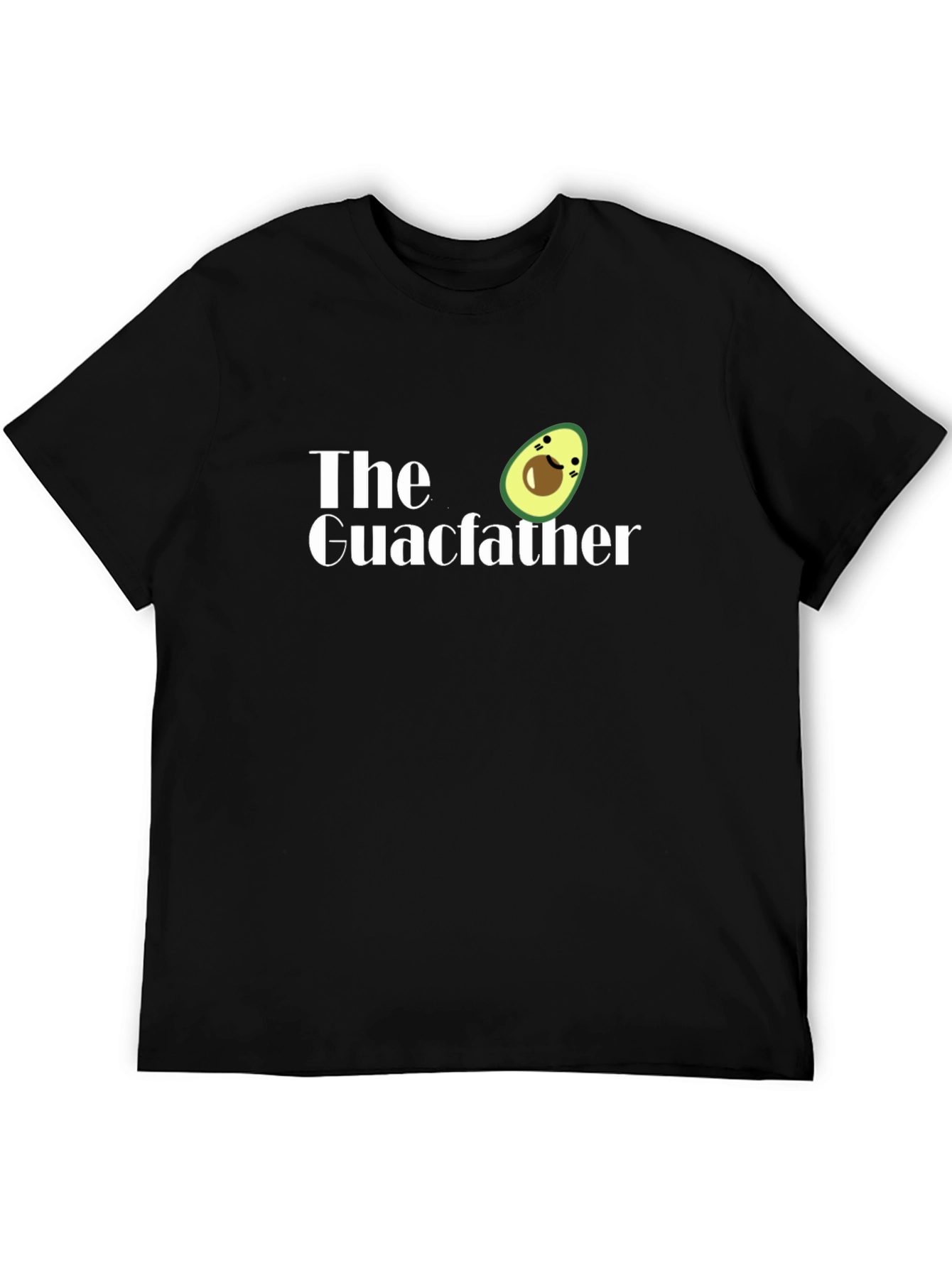 The Guacfather Funny Avocado Graphic T-Shirt