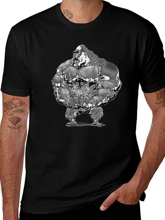 Gorilla Bodybuilder Graphic T-Shirt