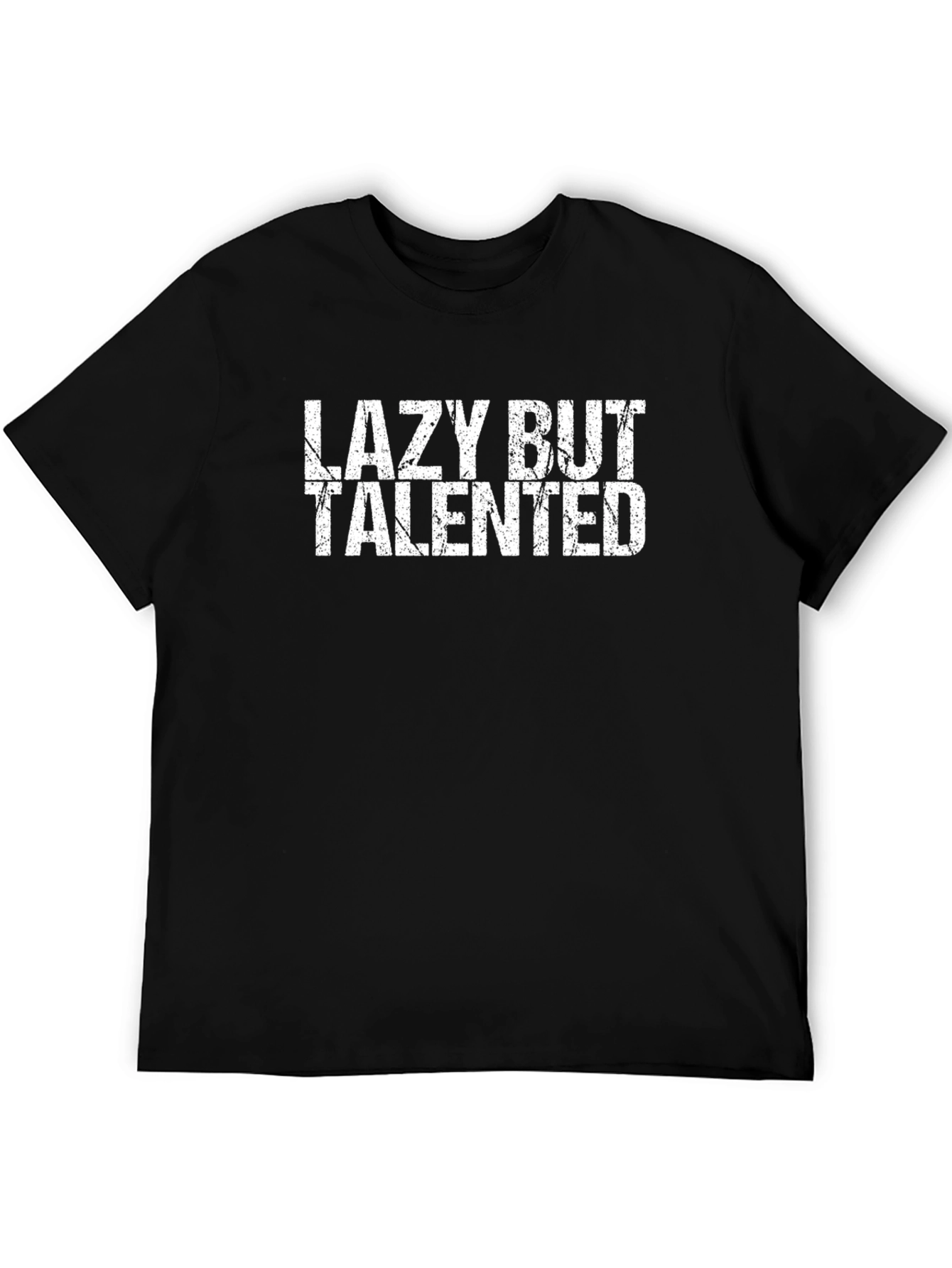 Lazy But Talented Black Graphic Tee