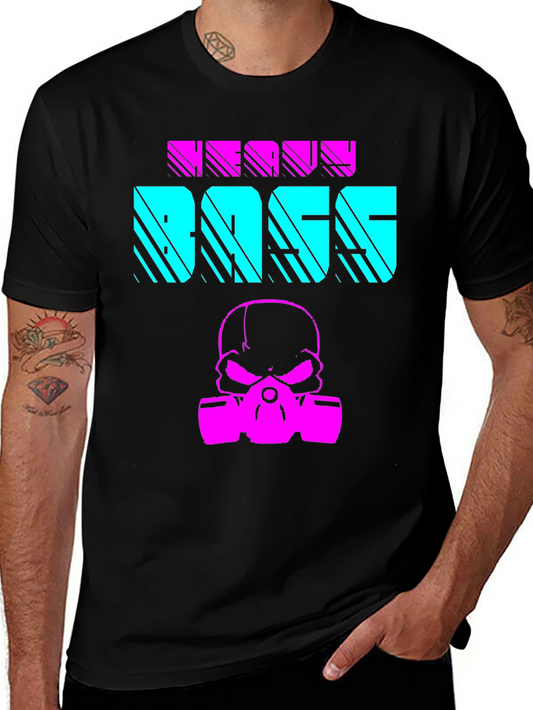 Heavy Bass Graphic T-Shirt - Cyberpunk Style