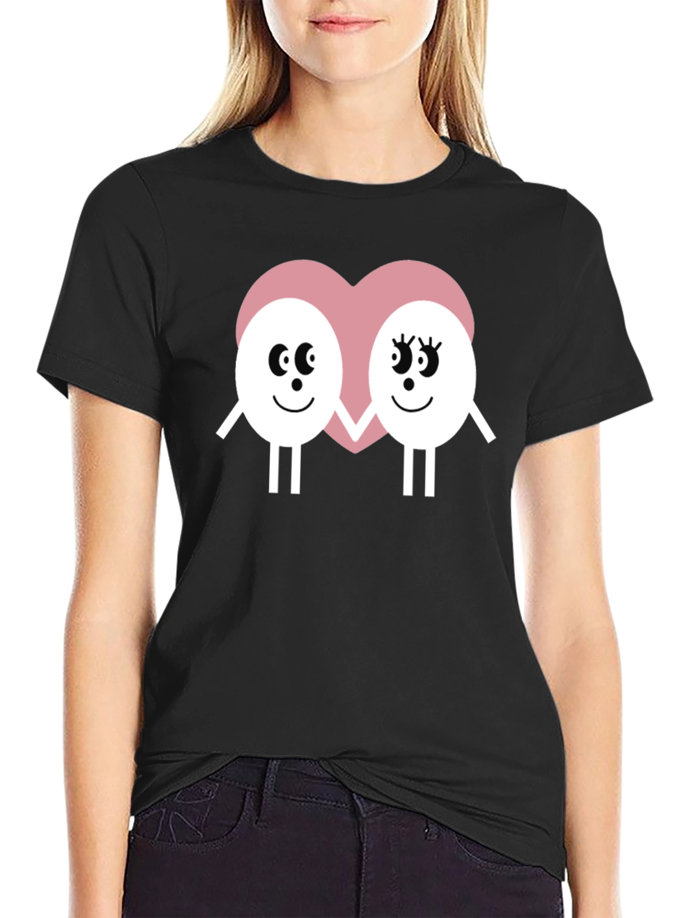 Cute Egg Couple T-Shirt - Valentines Day