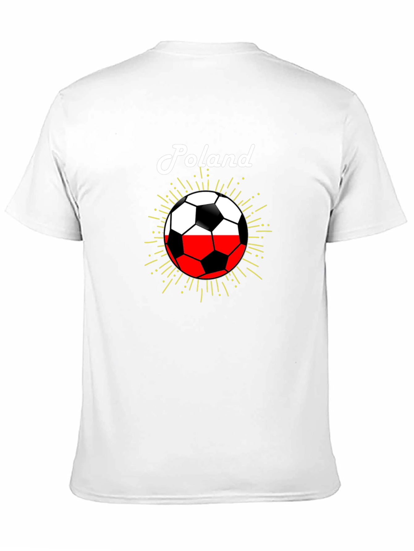 Poland Soccer Pride T-Shirt - Black Graphic Tee
