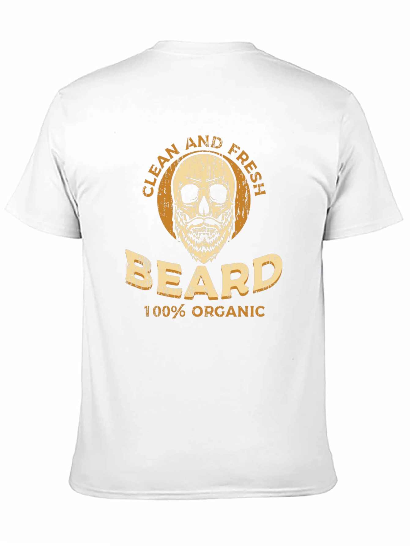 Clean and Fresh Beard Organic Skull Graphic Tee