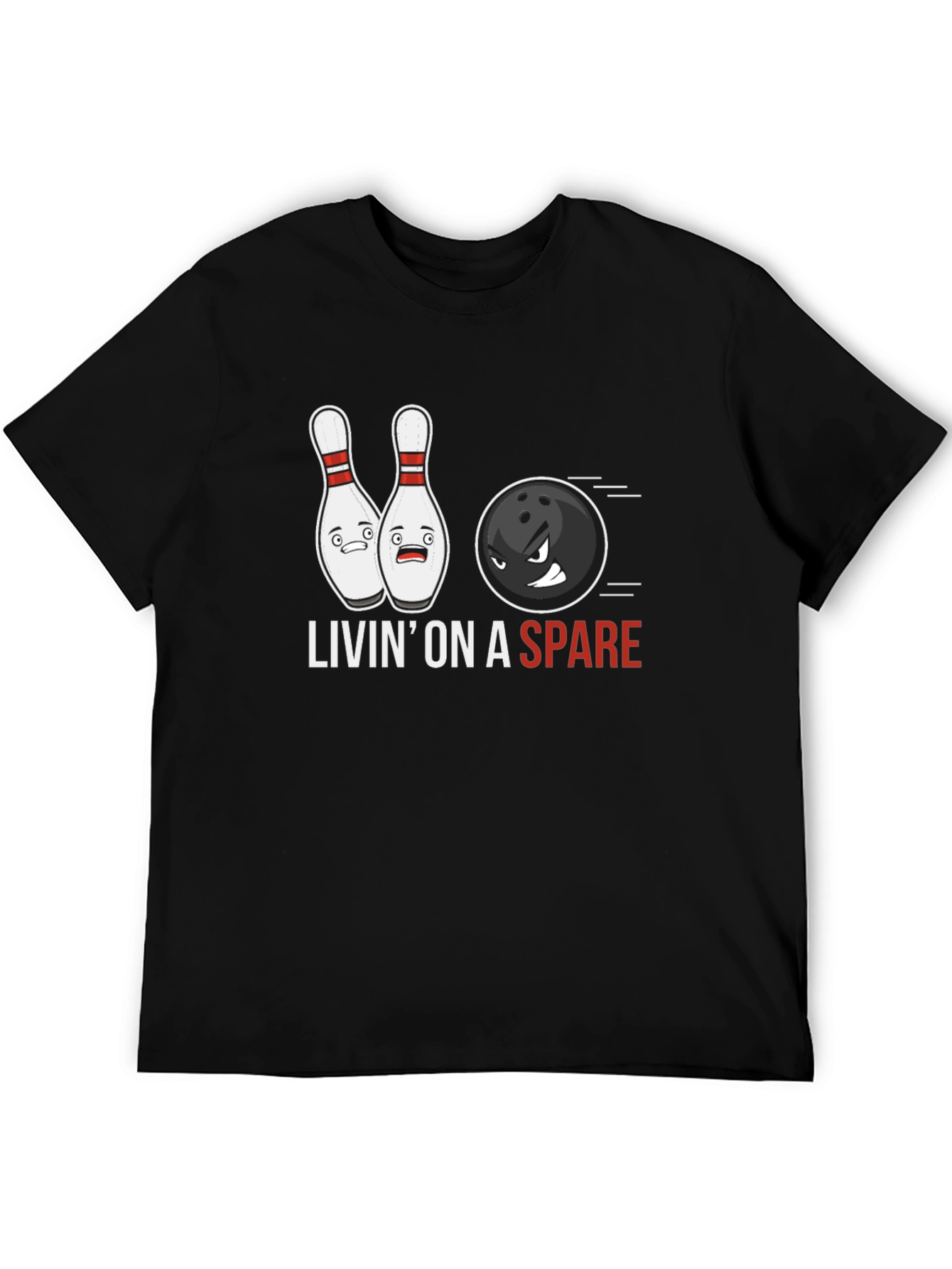 Livin on a Spare Bowling T-Shirt