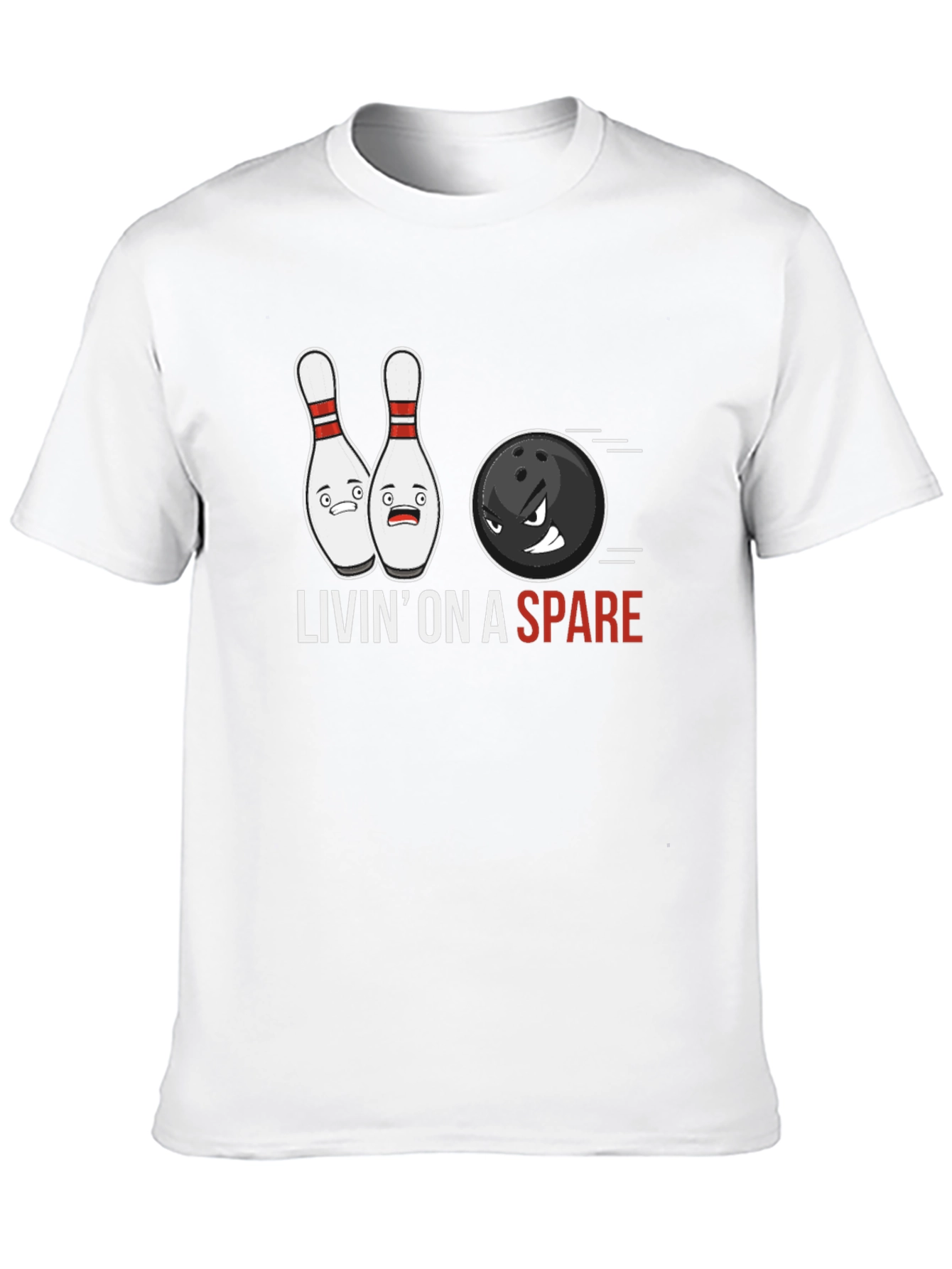 Livin on a Spare Bowling T-Shirt