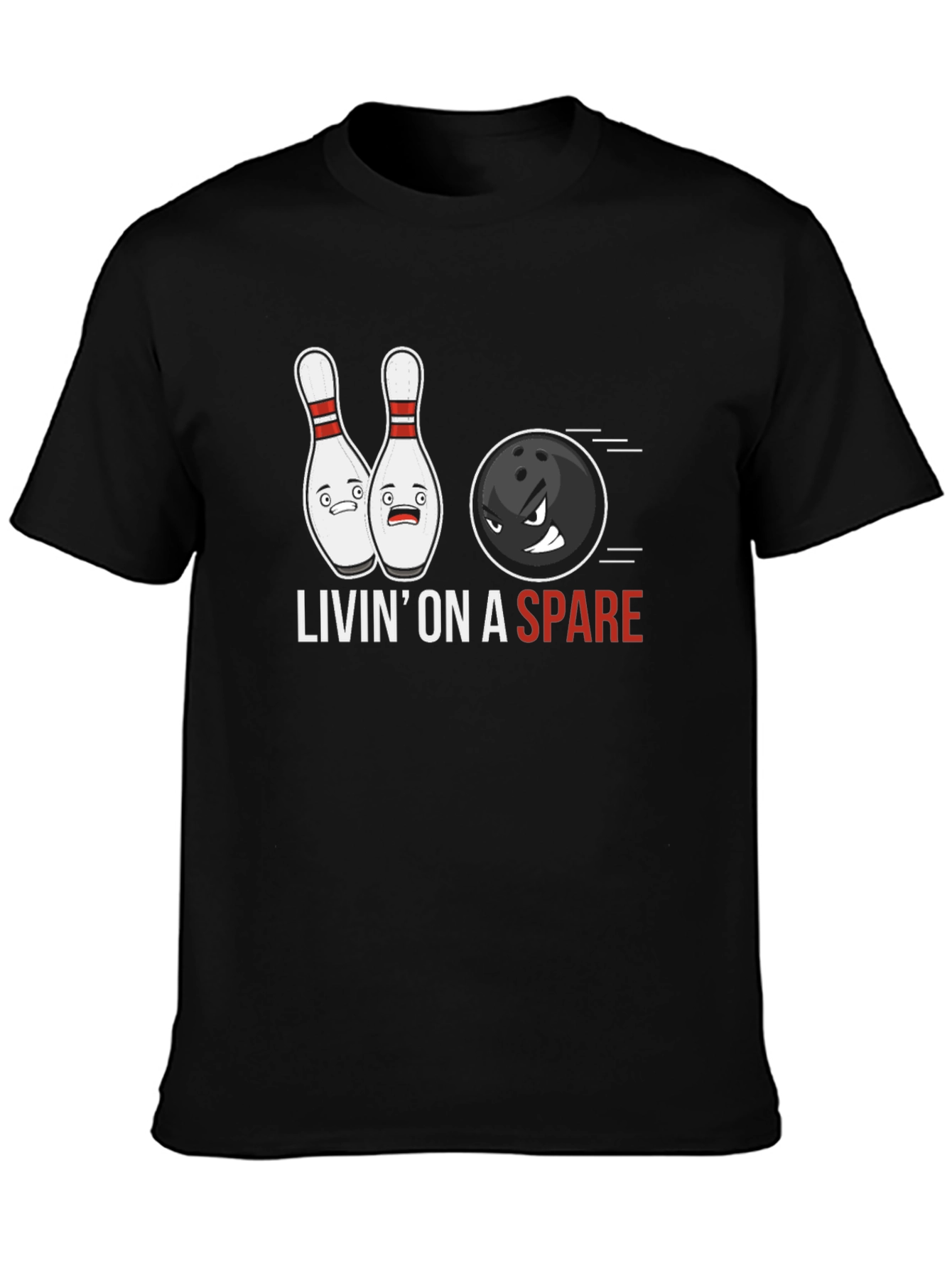 Livin on a Spare Bowling T-Shirt