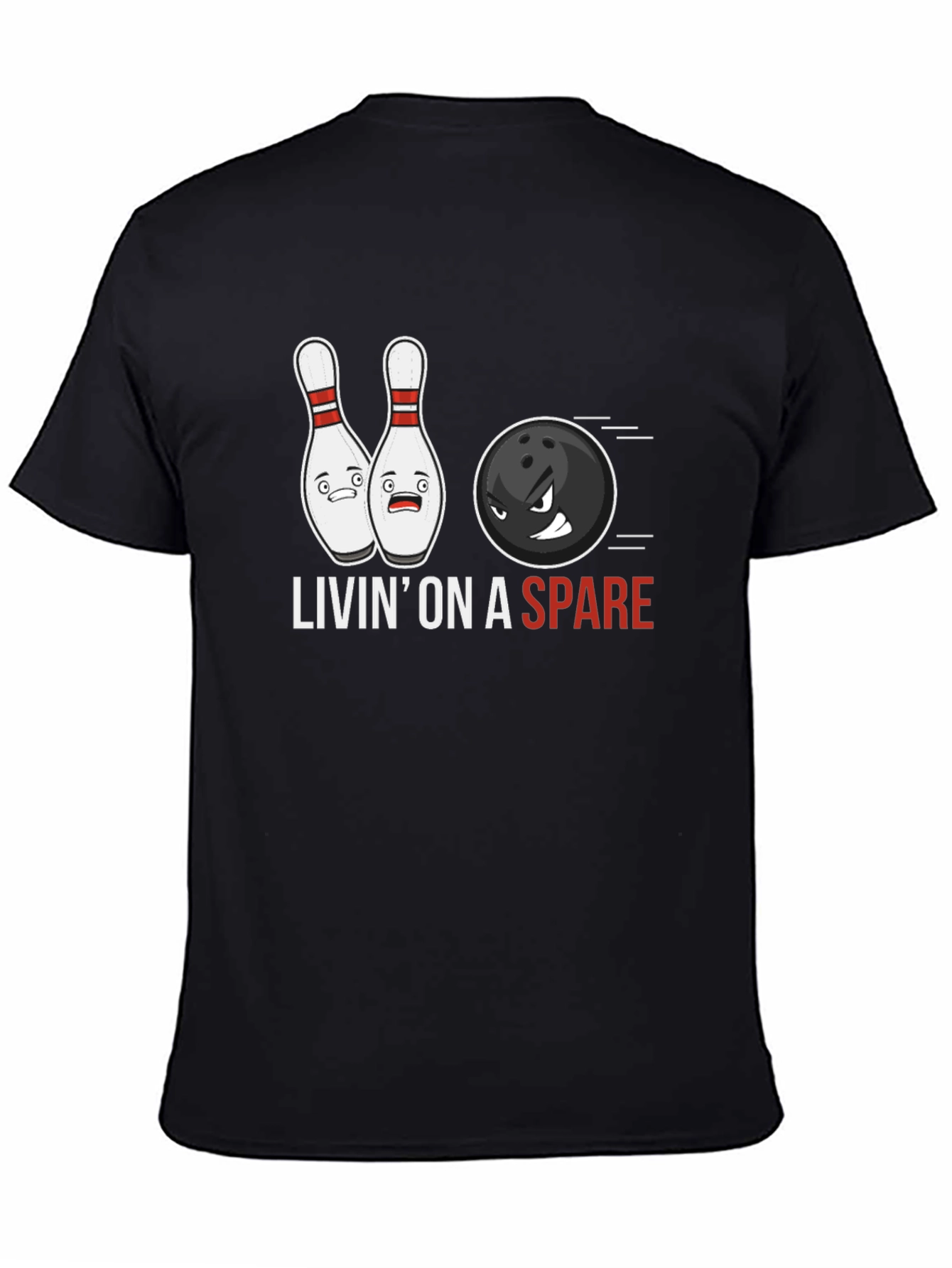 Livin on a Spare Bowling T-Shirt