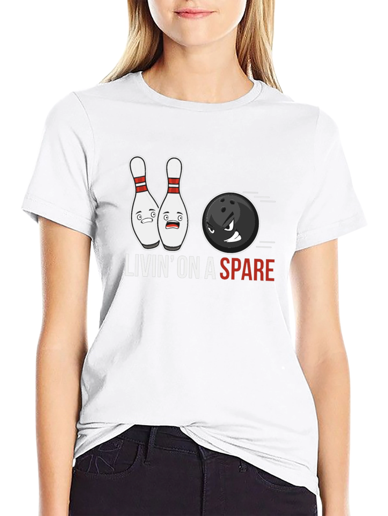 Livin on a Spare Bowling T-Shirt
