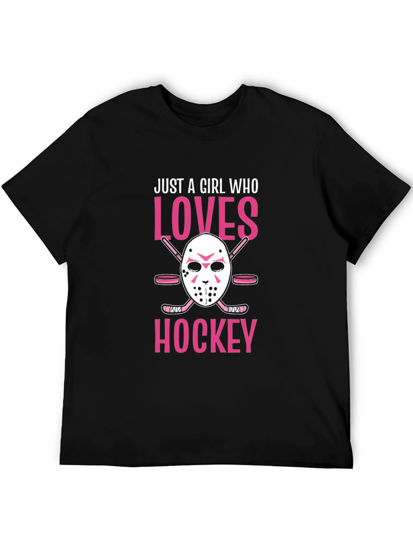 Just A Girl Who Loves Hockey Graphic Tee