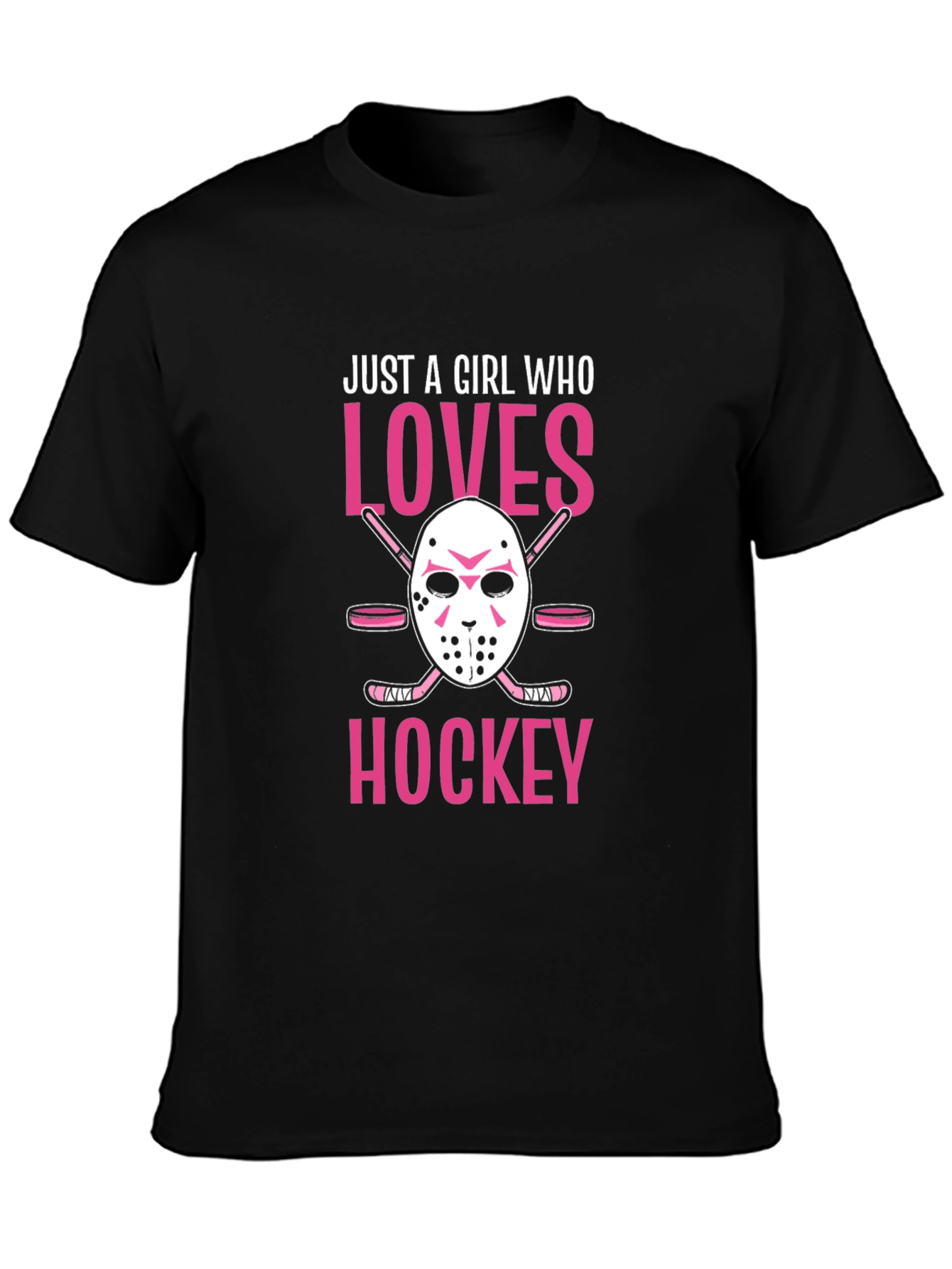 Just A Girl Who Loves Hockey Graphic Tee
