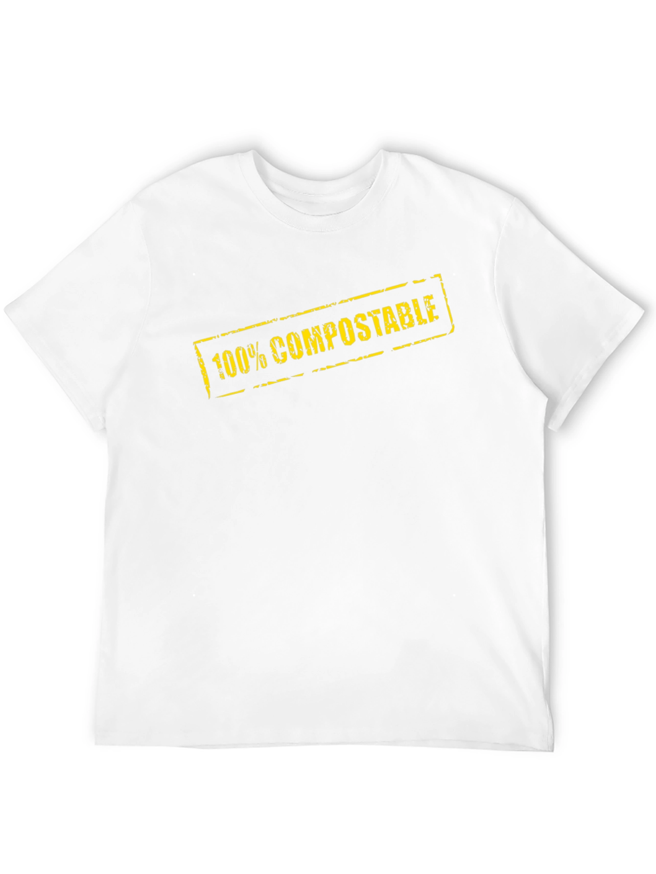 100% Compostable Graphic Tee - Eco-Friendly Black T-Shirt