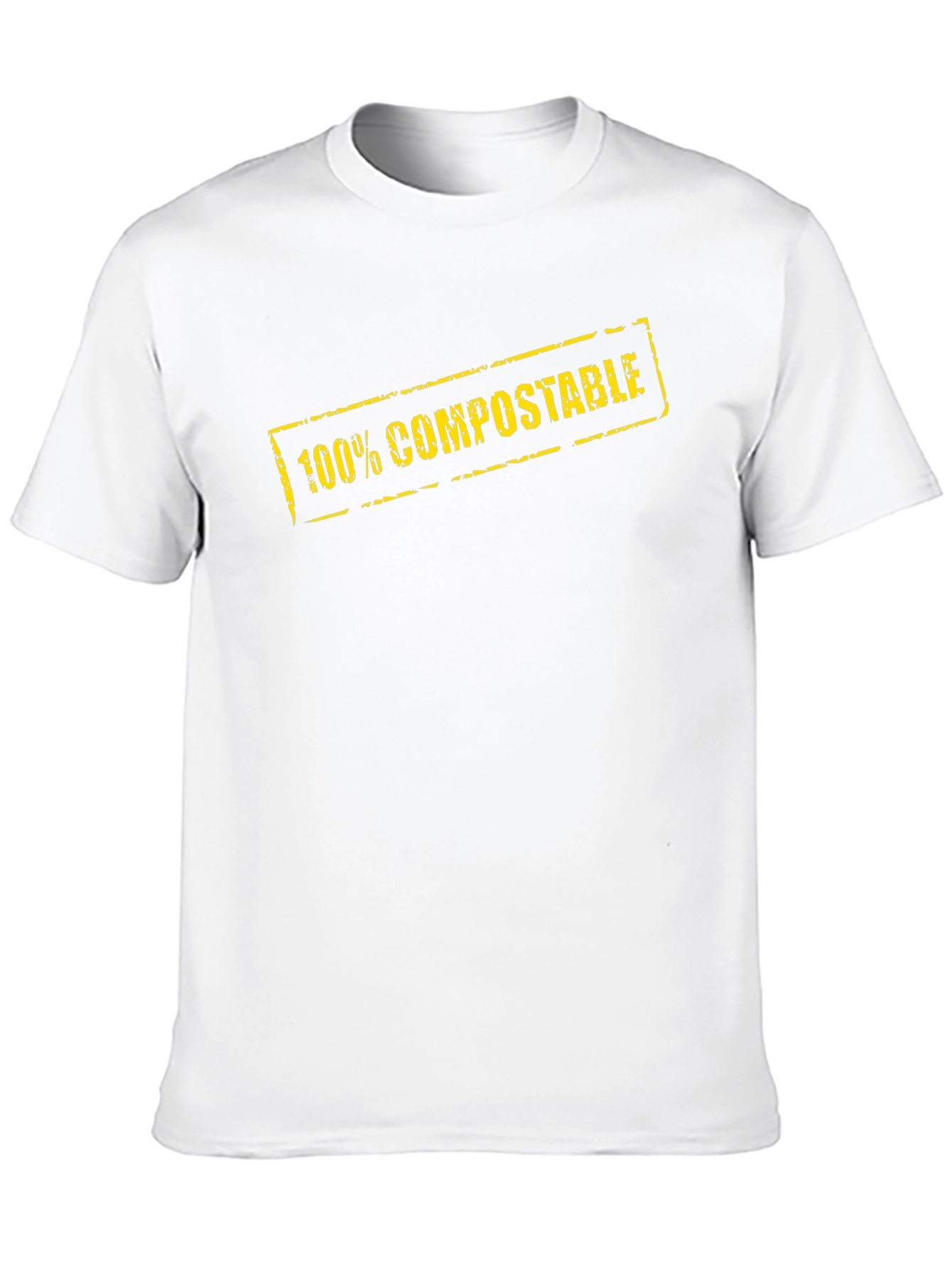 100% Compostable Graphic Tee - Eco-Friendly Black T-Shirt