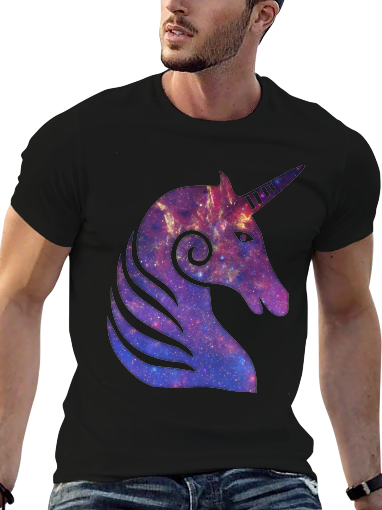Galaxy Unicorn Graphic T-Shirt