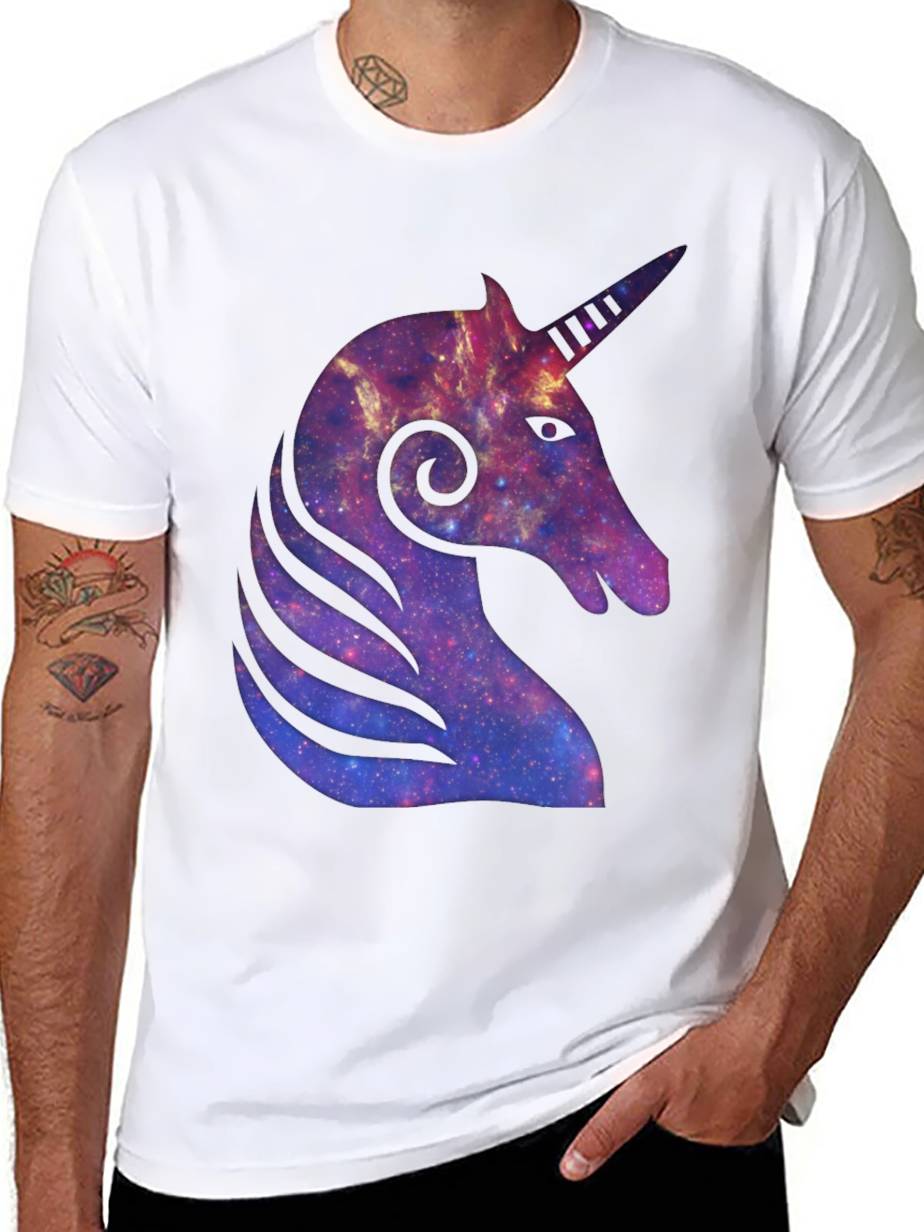 Galaxy Unicorn Graphic T-Shirt