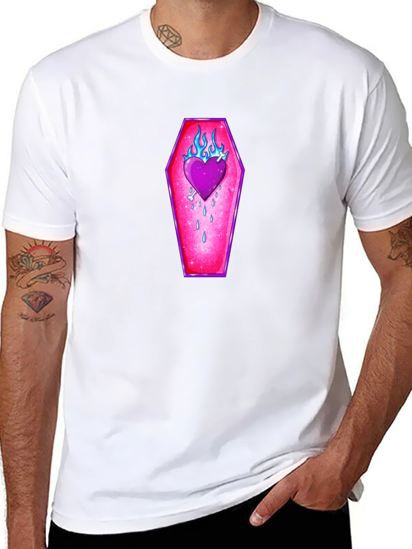 Burning Love Coffin T-Shirt