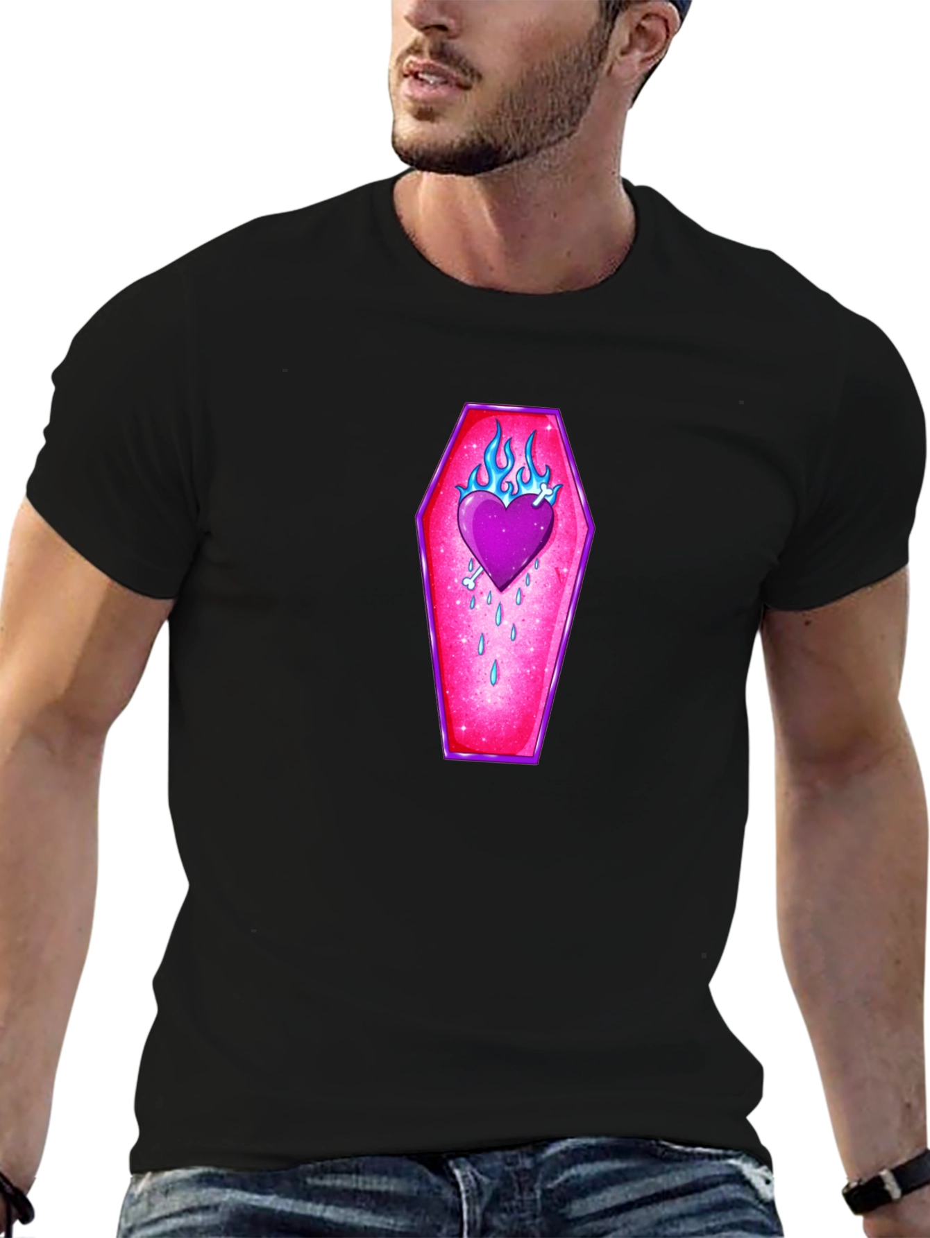 Burning Love Coffin T-Shirt