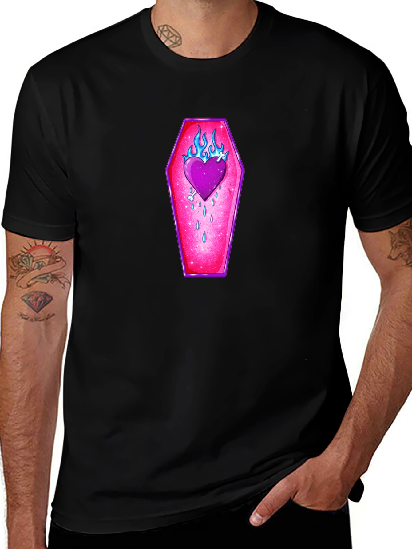 Burning Love Coffin T-Shirt