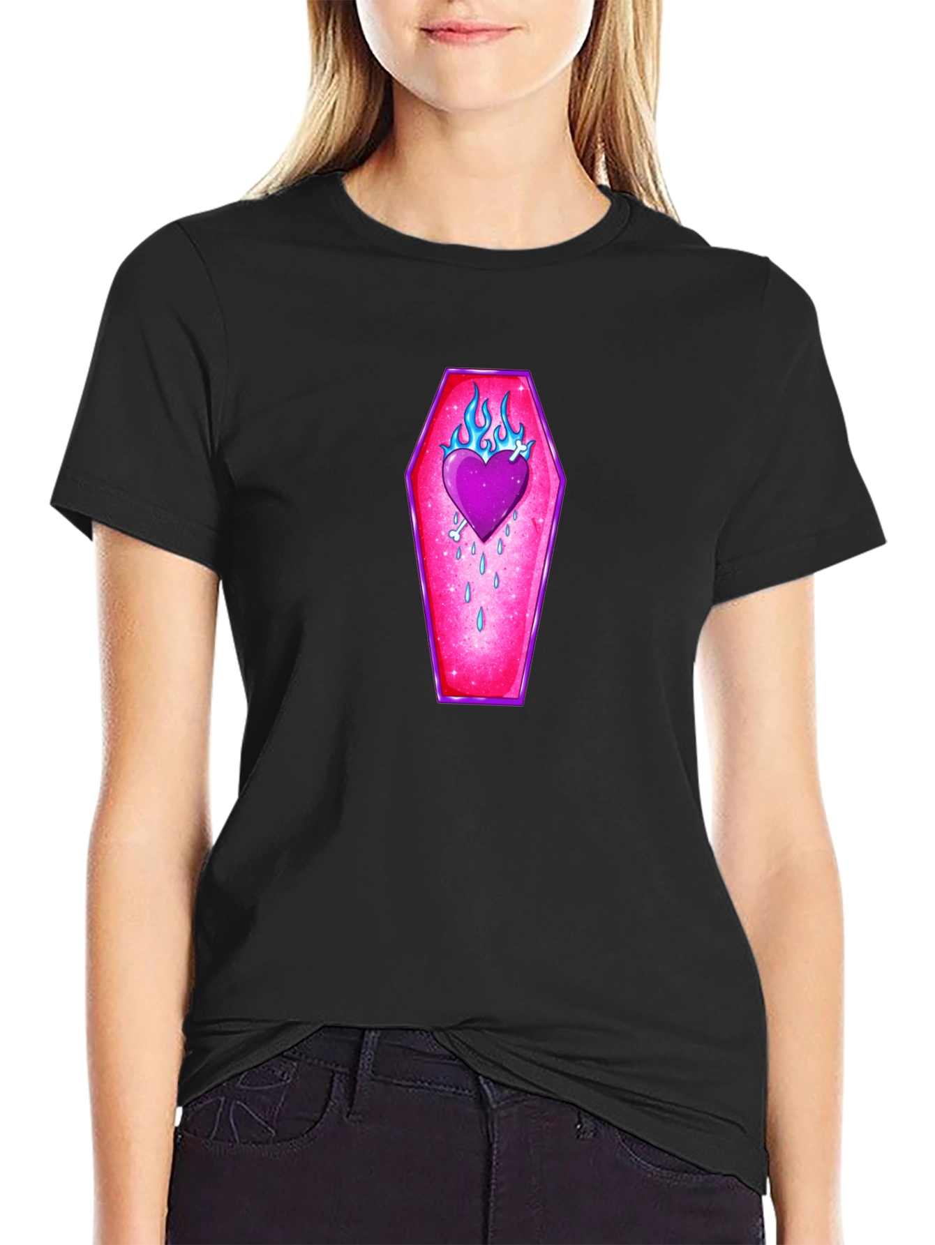 Burning Love Coffin T-Shirt
