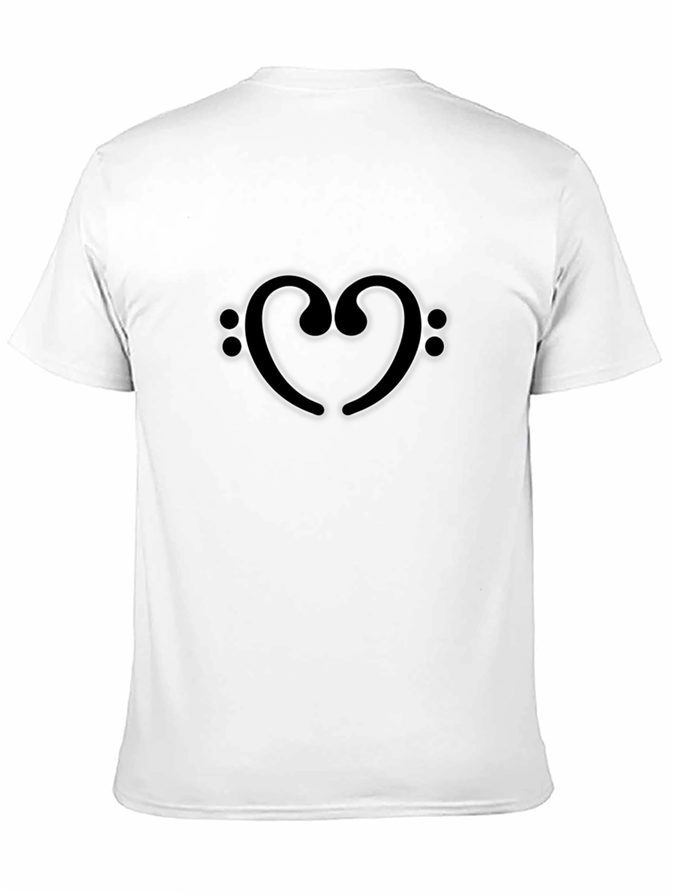 Bass Clef Heartbeat T-Shirt - Music Lover Tee