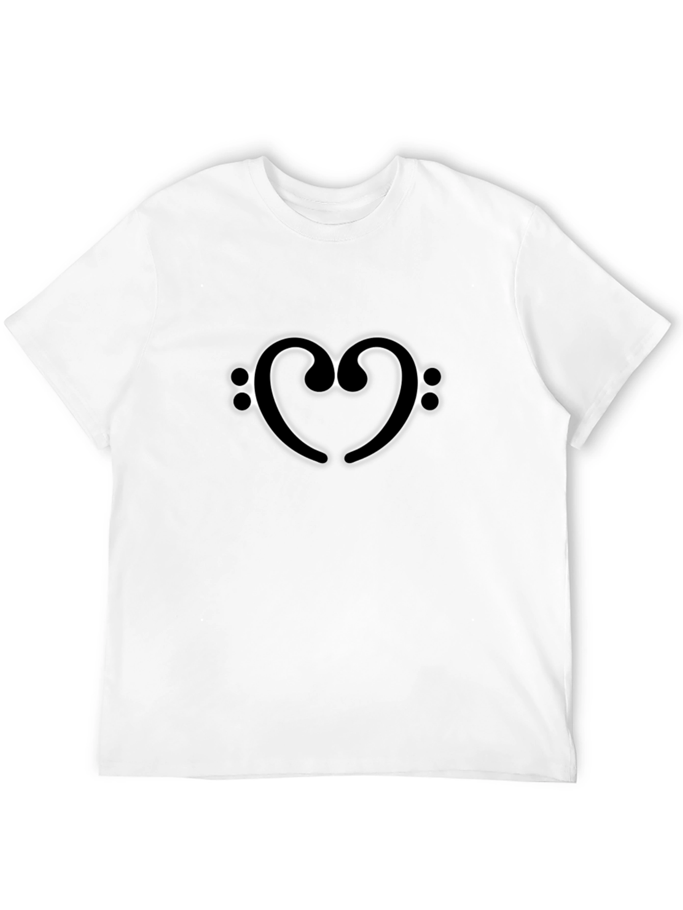 Bass Clef Heartbeat T-Shirt - Music Lover Tee