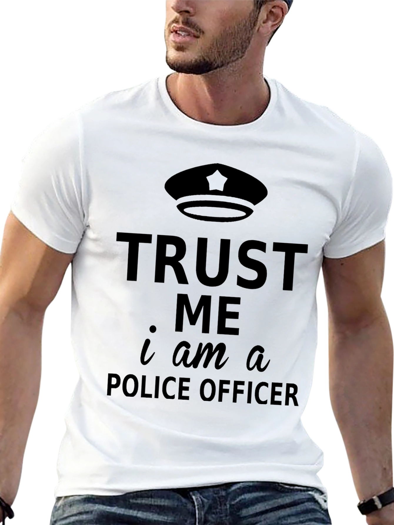 Trust Me Im A Police Officer T-Shirt - Black
