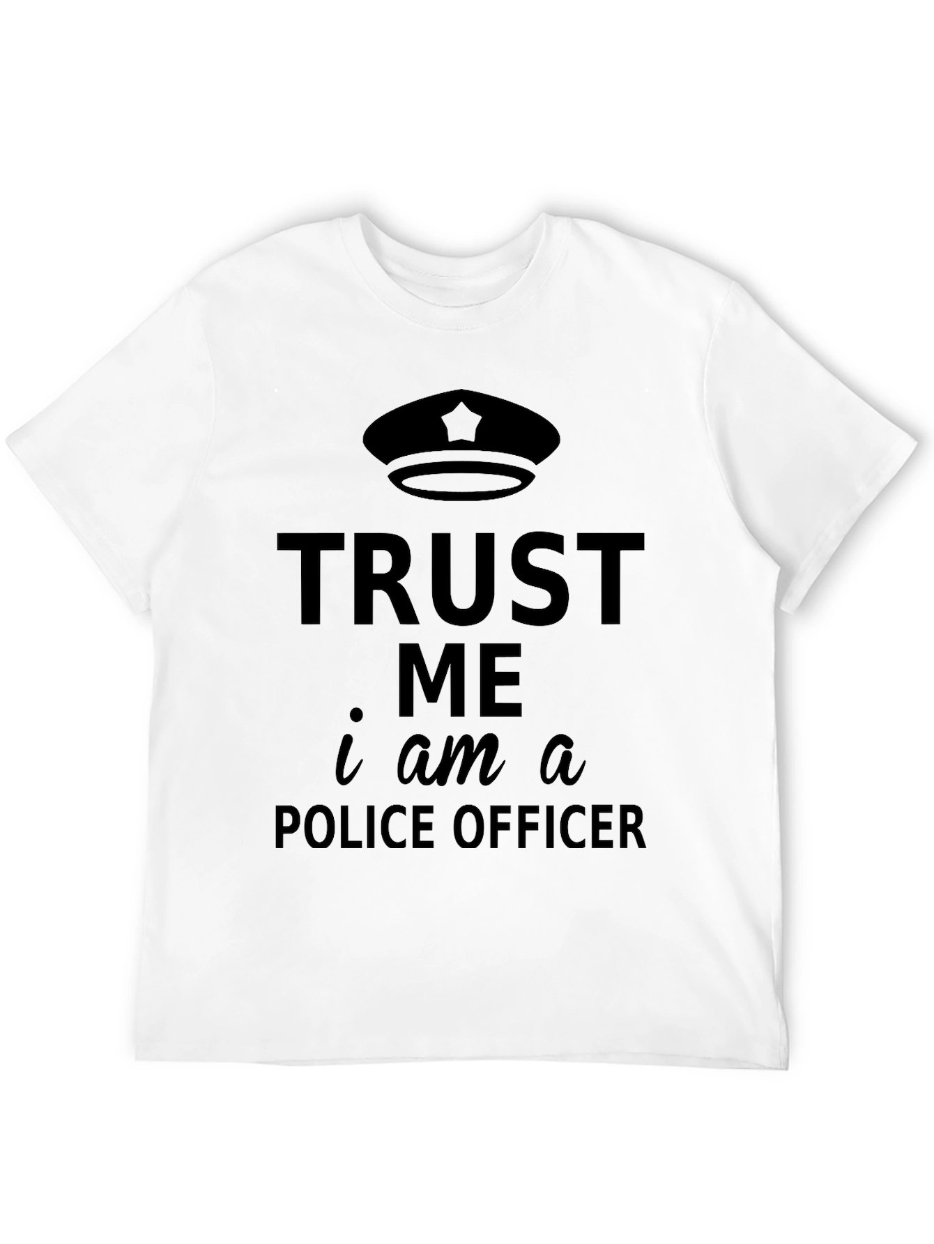 Trust Me Im A Police Officer T-Shirt - Black