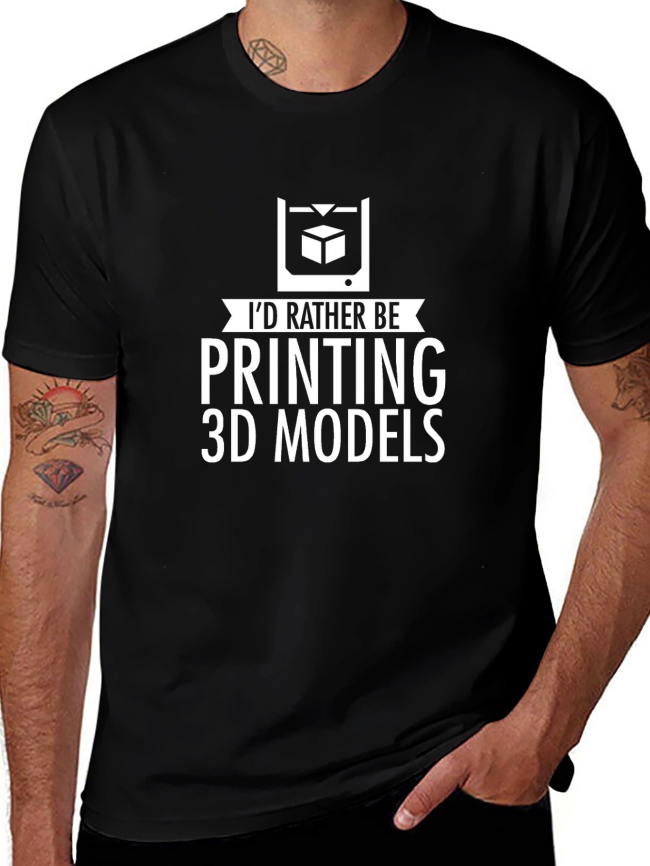 Id Rather Be Printing 3D Models T-Shirt