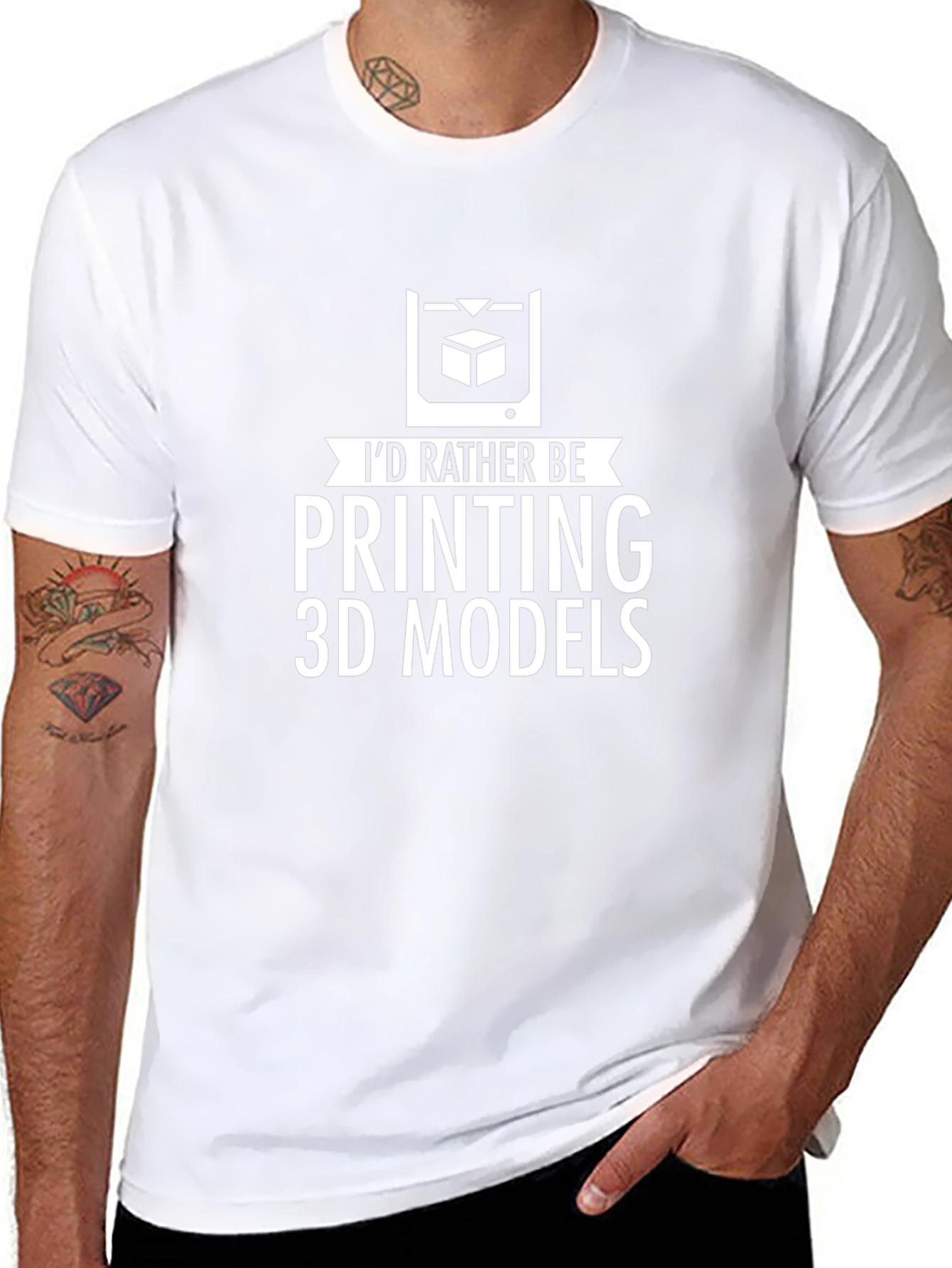 Id Rather Be Printing 3D Models T-Shirt
