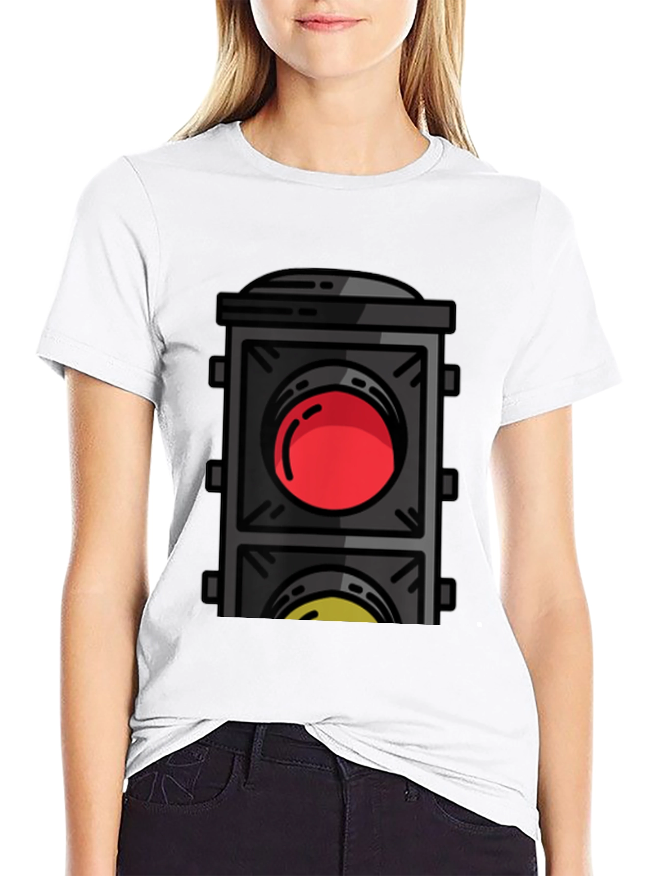 Traffic Light Graphic Tee - Stop & Go Style